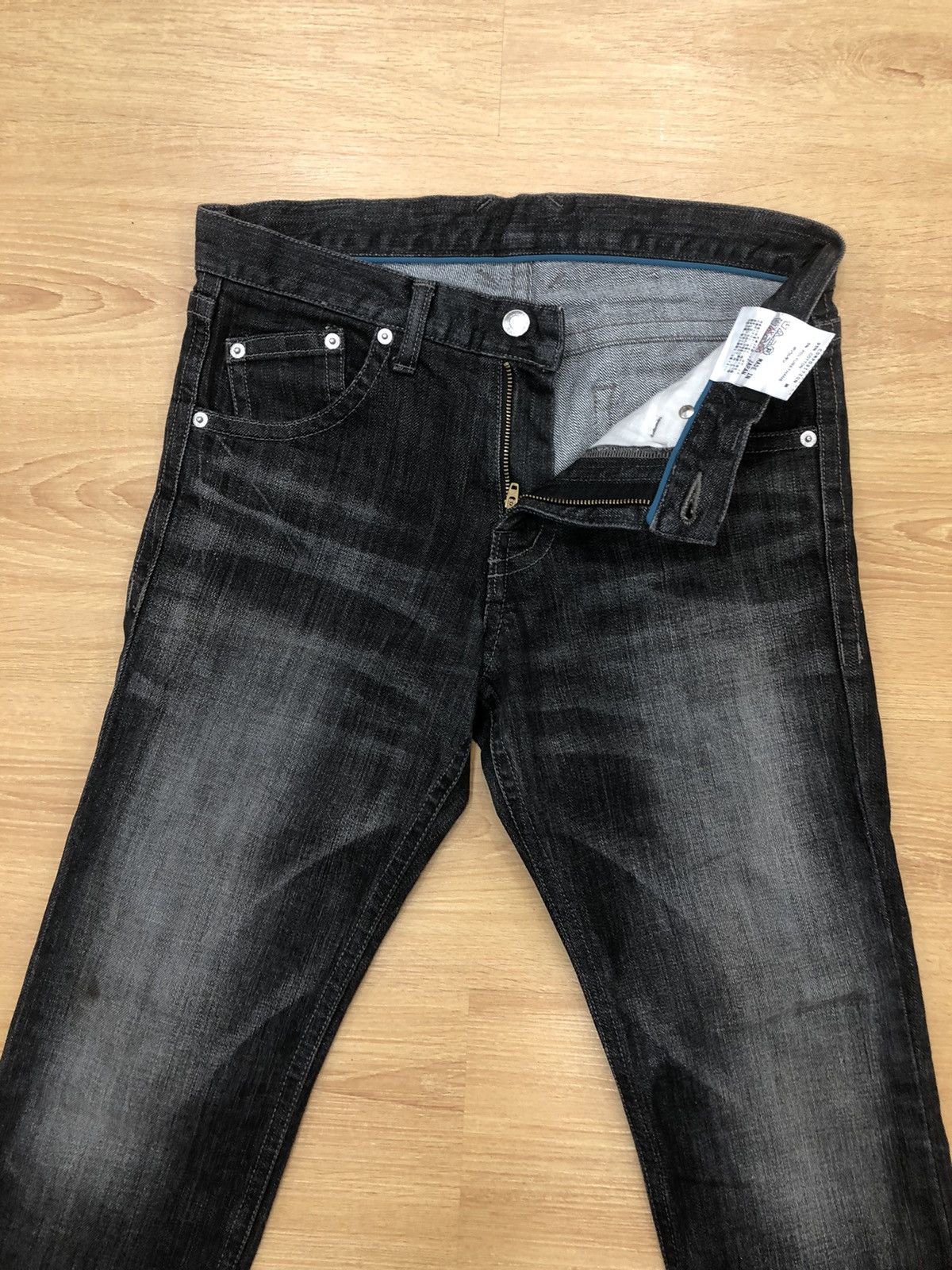 Katharine Hamnett London HAMNETT distressed denim jeans black Size US 31 - 7 Thumbnail