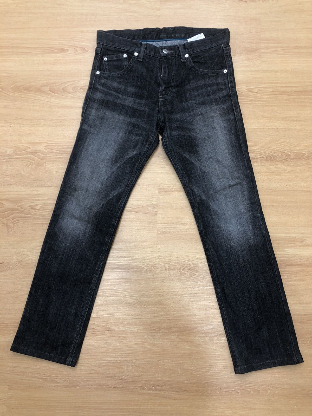 Katharine Hamnett London HAMNETT distressed denim jeans black Size US 31 - 1 Thumbnail