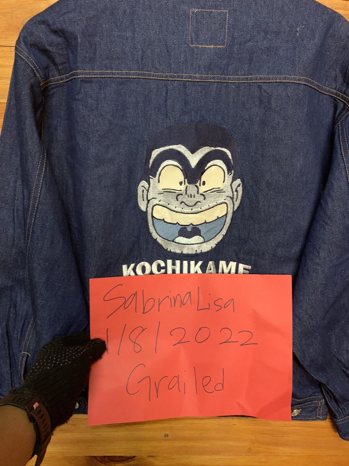 Japanese Brand Embroidered Kochikame Denim Trucker Jacket Size US L / EU 52-54 / 3 - 9 Thumbnail