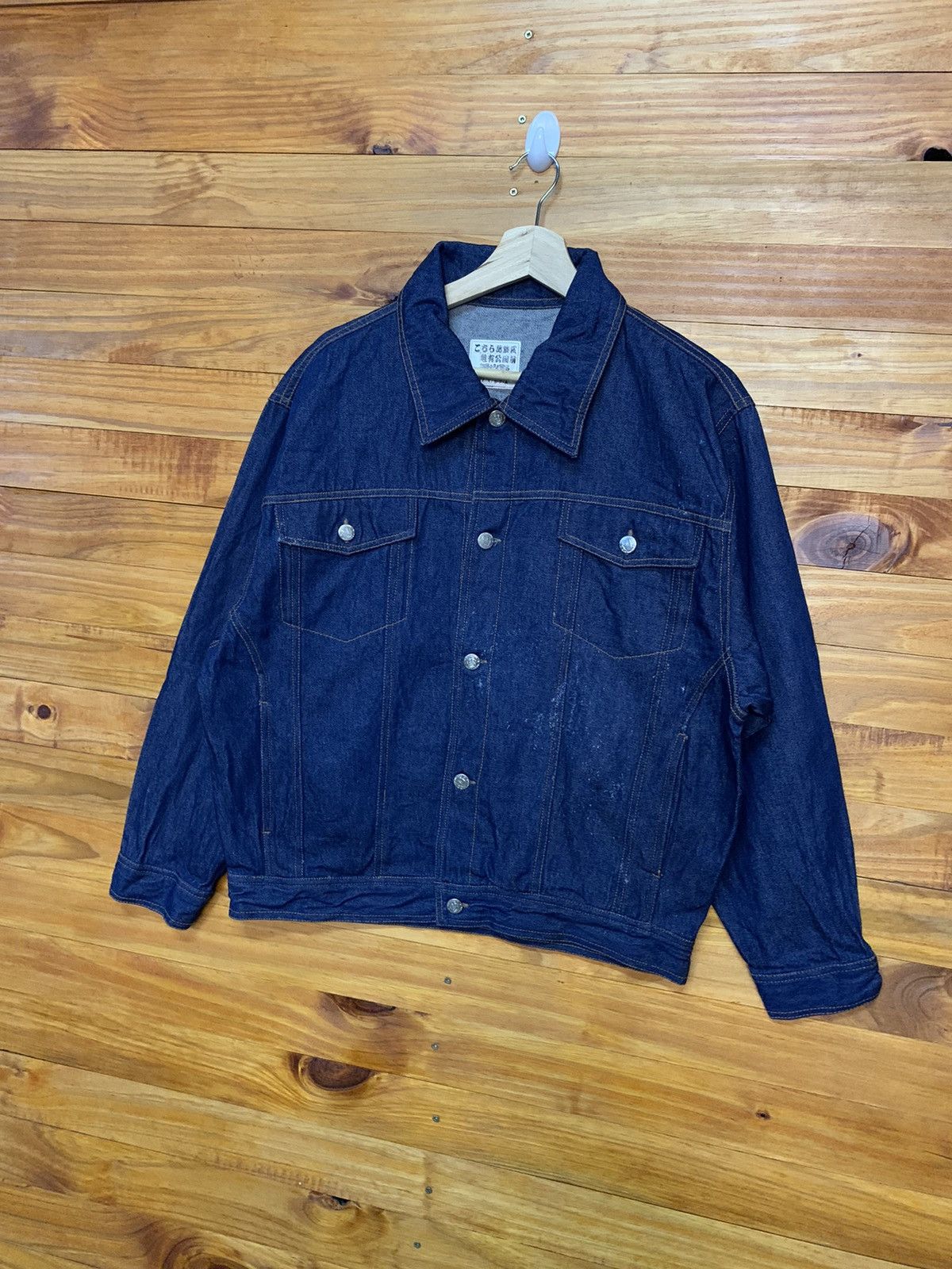 Japanese Brand Embroidered Kochikame Denim Trucker Jacket Size US L / EU 52-54 / 3 - 3 Thumbnail