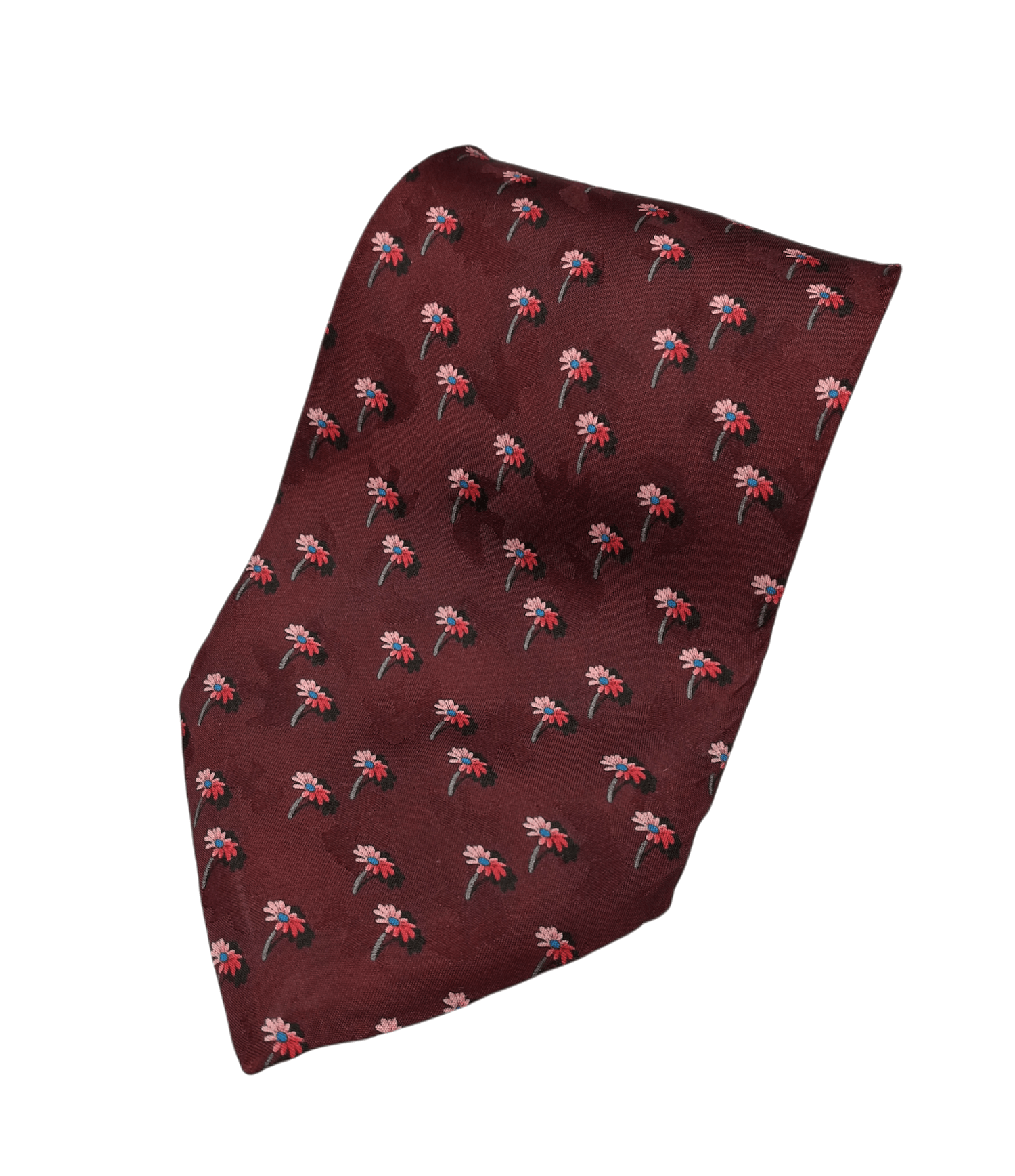 Nina Ricci Authentic Nina Ricci Paris Men's Silk Tie Floral Maroon Size ONE SIZE - 7 Thumbnail