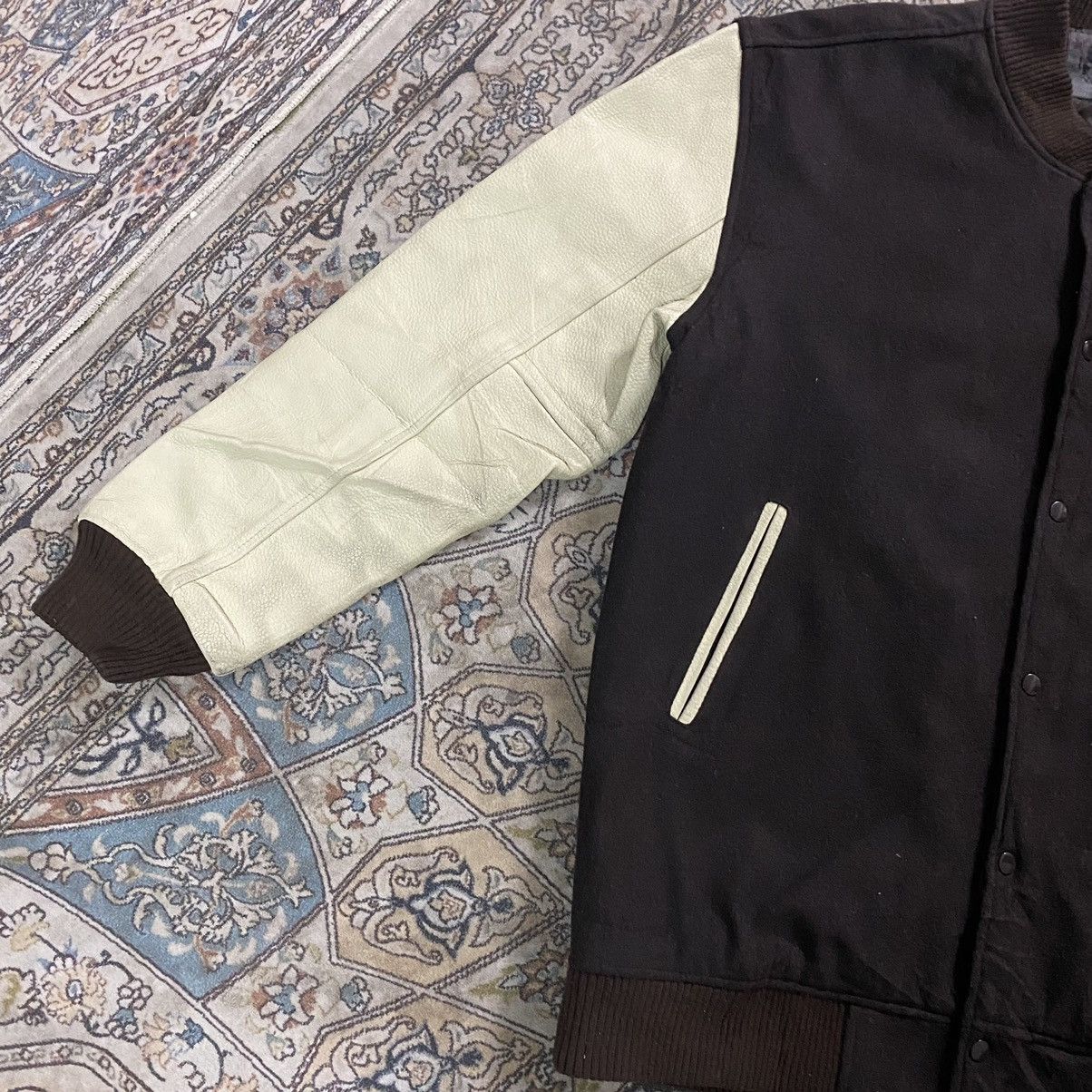 Japanese Brand Japanese Brand OBSESSION Varsity Leather Jacket Size US XXL / EU 58 / 5 - 7 Thumbnail