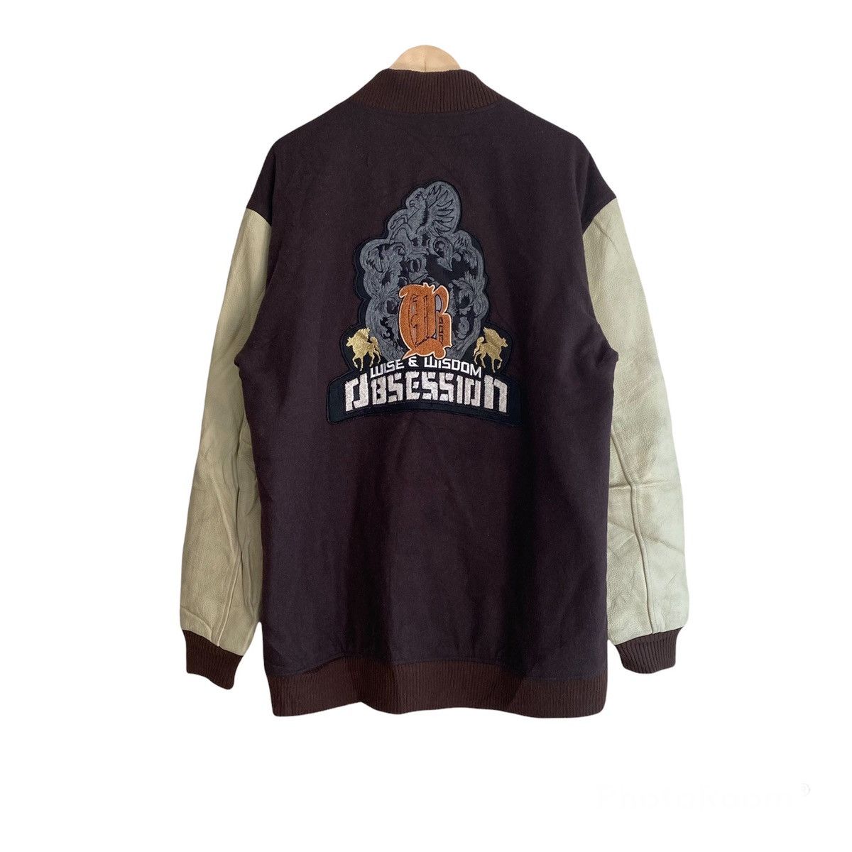 Japanese Brand Japanese Brand OBSESSION Varsity Leather Jacket Size US XXL / EU 58 / 5 - 2 Thumbnail