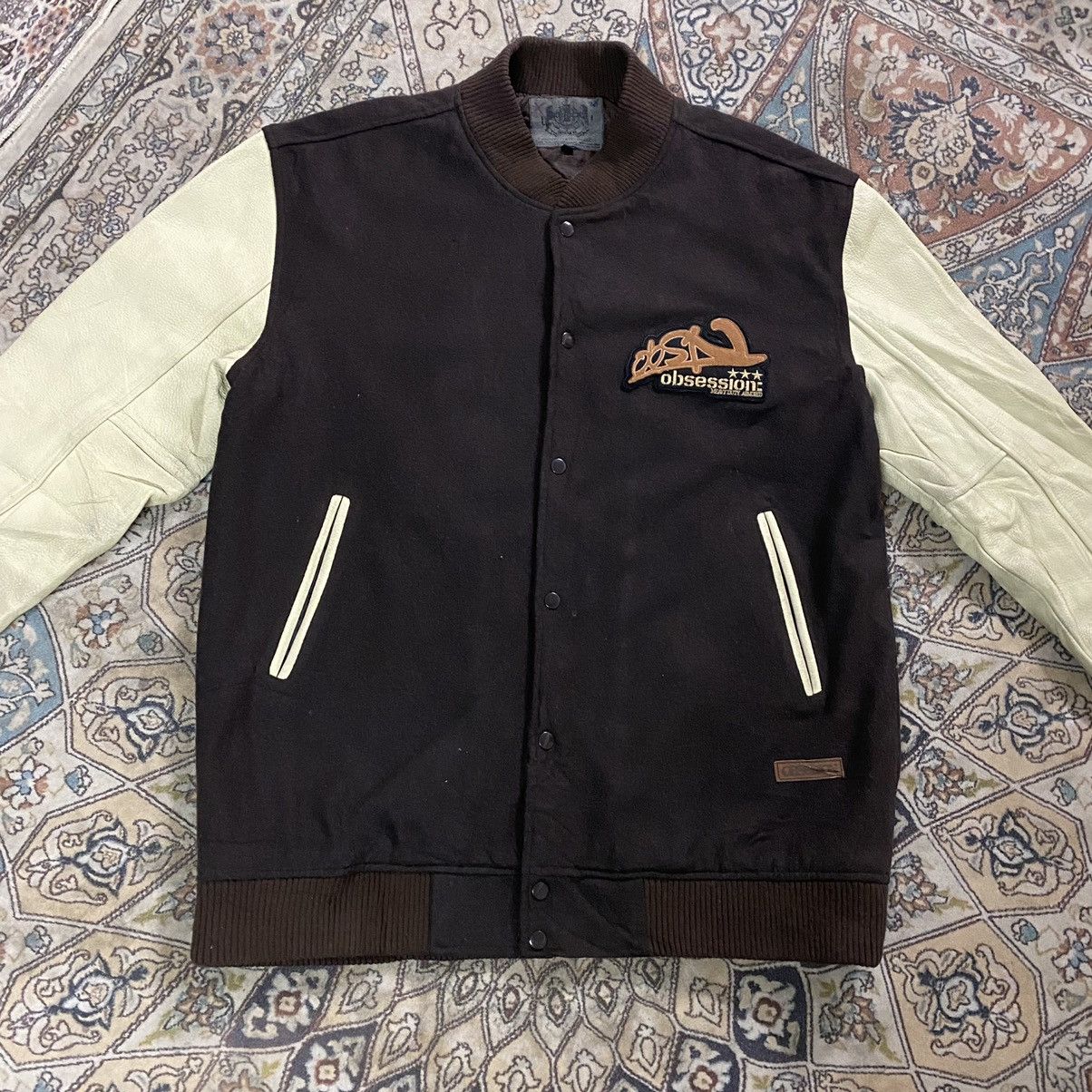 Japanese Brand Japanese Brand OBSESSION Varsity Leather Jacket Size US XXL / EU 58 / 5 - 5 Thumbnail