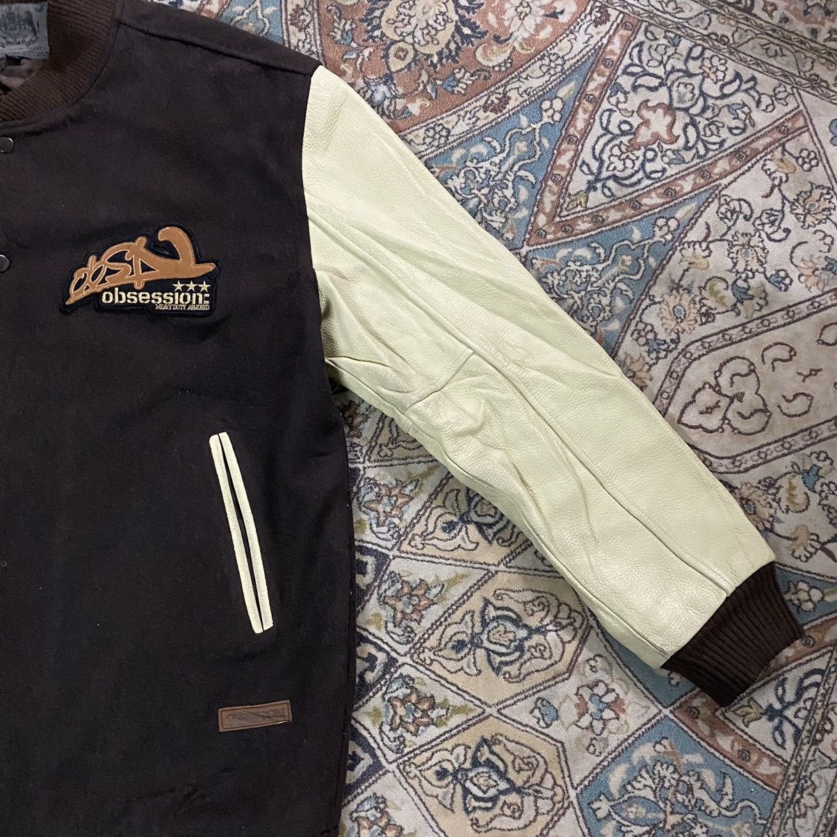 Japanese Brand Japanese Brand OBSESSION Varsity Leather Jacket Size US XXL / EU 58 / 5 - 6 Thumbnail