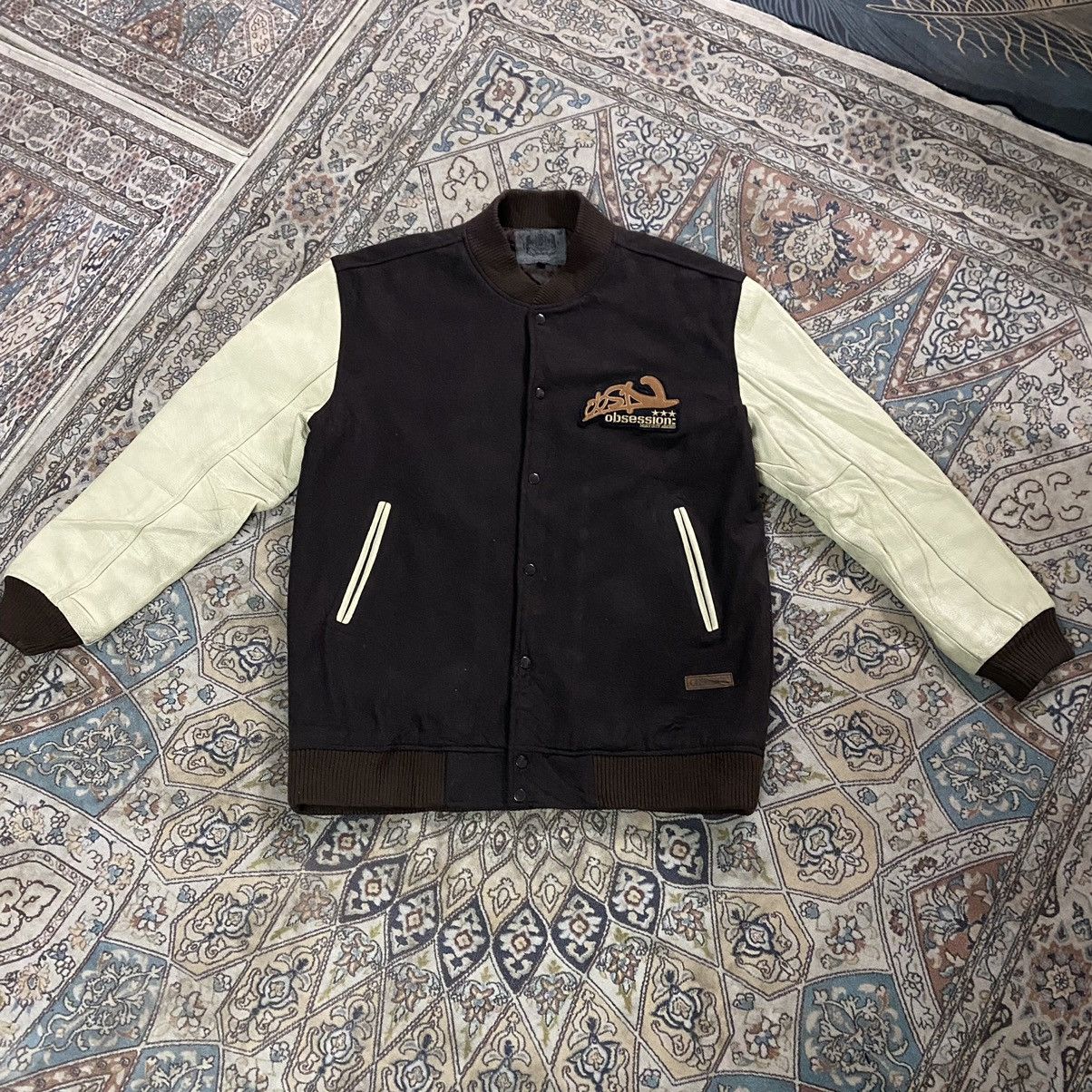 Japanese Brand Japanese Brand OBSESSION Varsity Leather Jacket Size US XXL / EU 58 / 5 - 4 Thumbnail