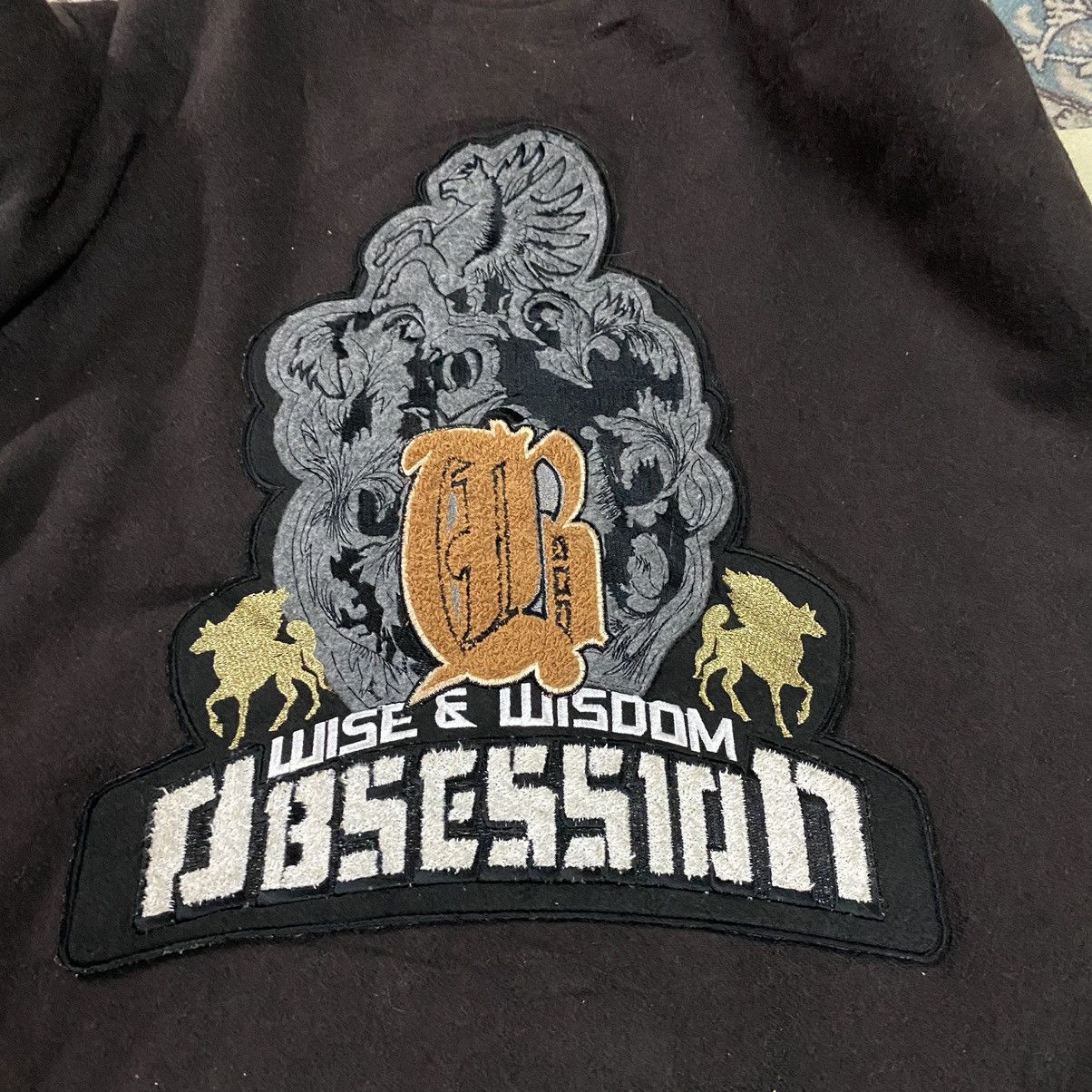 Japanese Brand Japanese Brand OBSESSION Varsity Leather Jacket Size US XXL / EU 58 / 5 - 14 Thumbnail