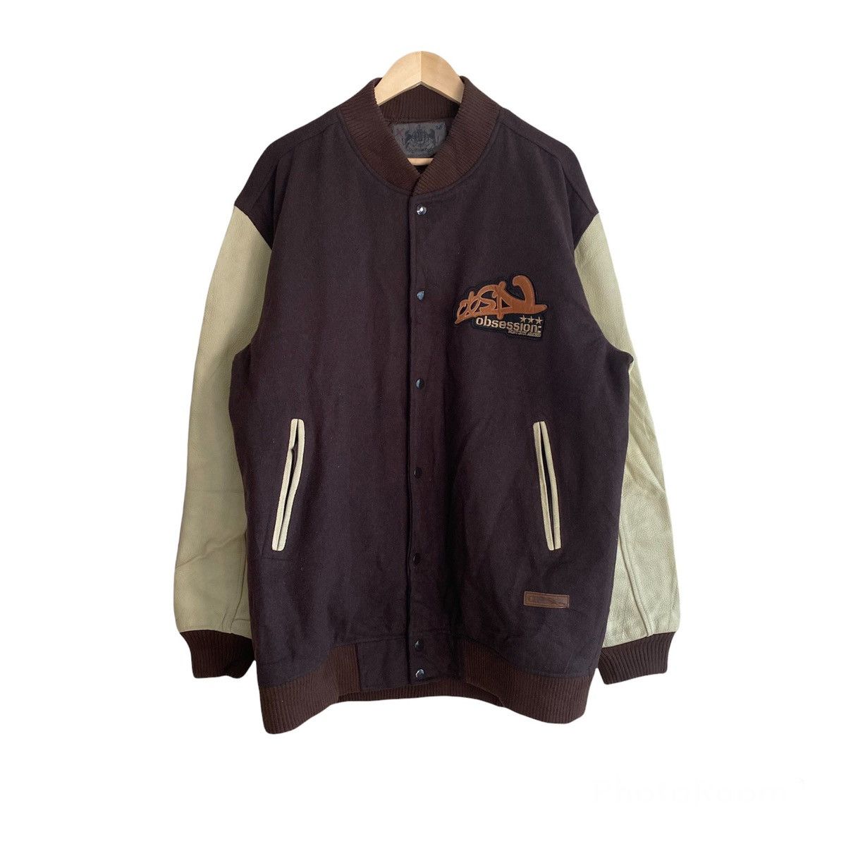 Japanese Brand Japanese Brand OBSESSION Varsity Leather Jacket Size US XXL / EU 58 / 5 - 3 Thumbnail