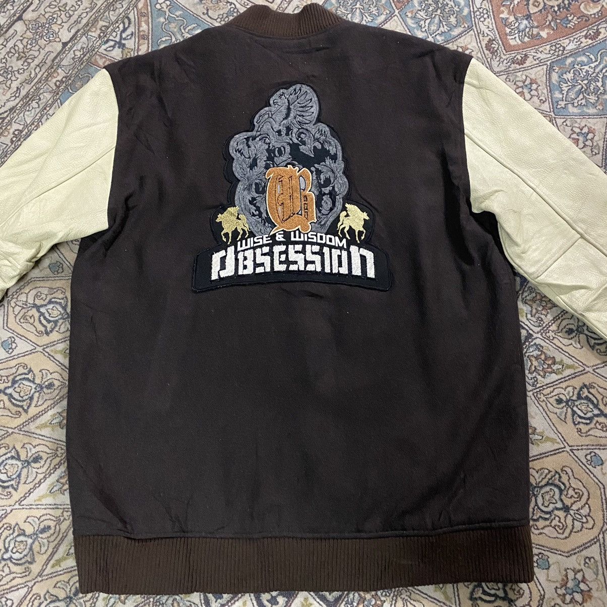 Japanese Brand Japanese Brand OBSESSION Varsity Leather Jacket Size US XXL / EU 58 / 5 - 11 Thumbnail