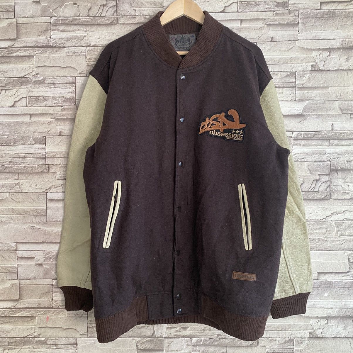 Japanese Brand Japanese Brand OBSESSION Varsity Leather Jacket Size US XXL / EU 58 / 5 - 20 Thumbnail