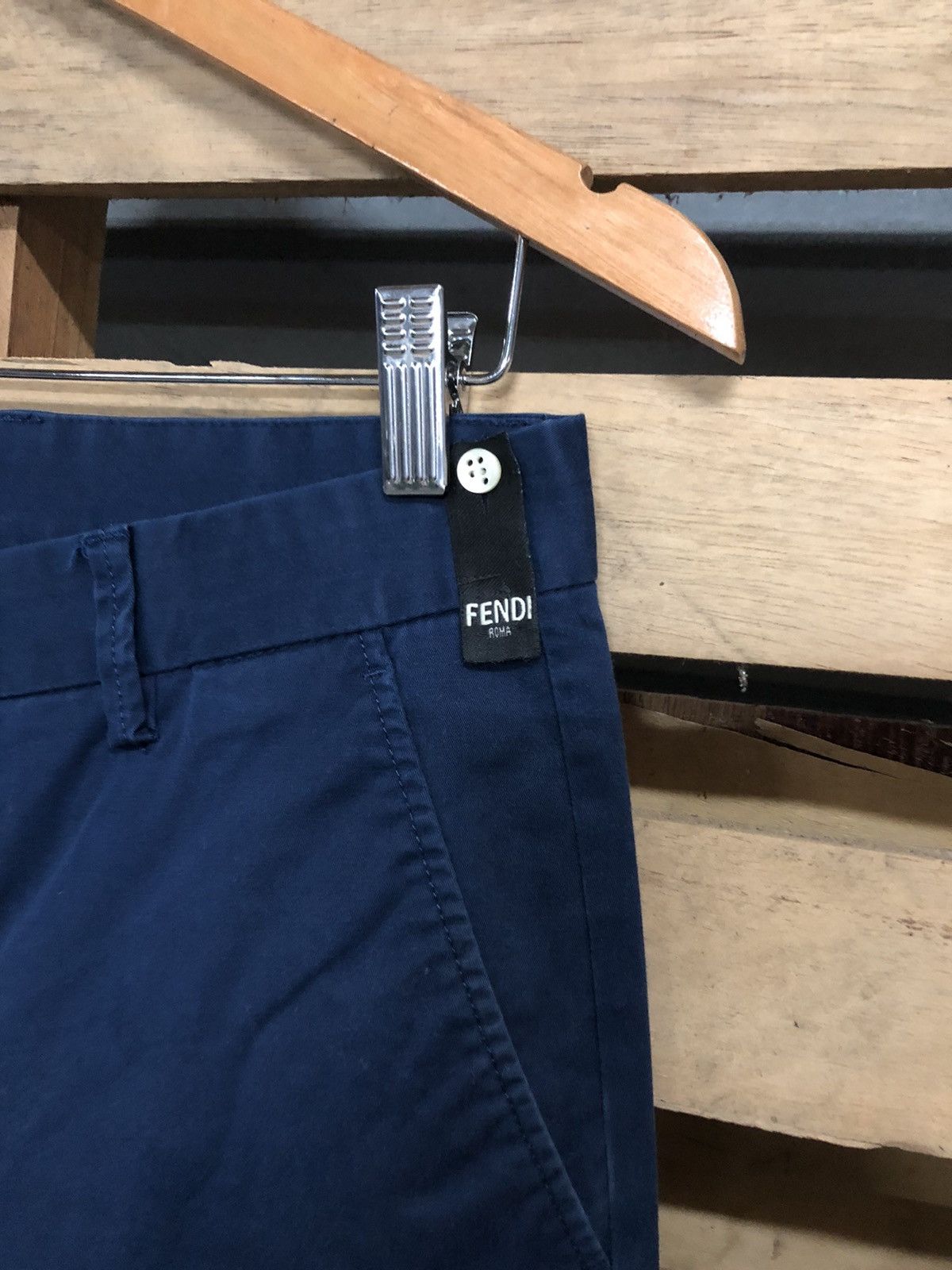 Fendi Fendi Trousers Casual Basic Logo Italy Made Size US 31 - 6 Thumbnail