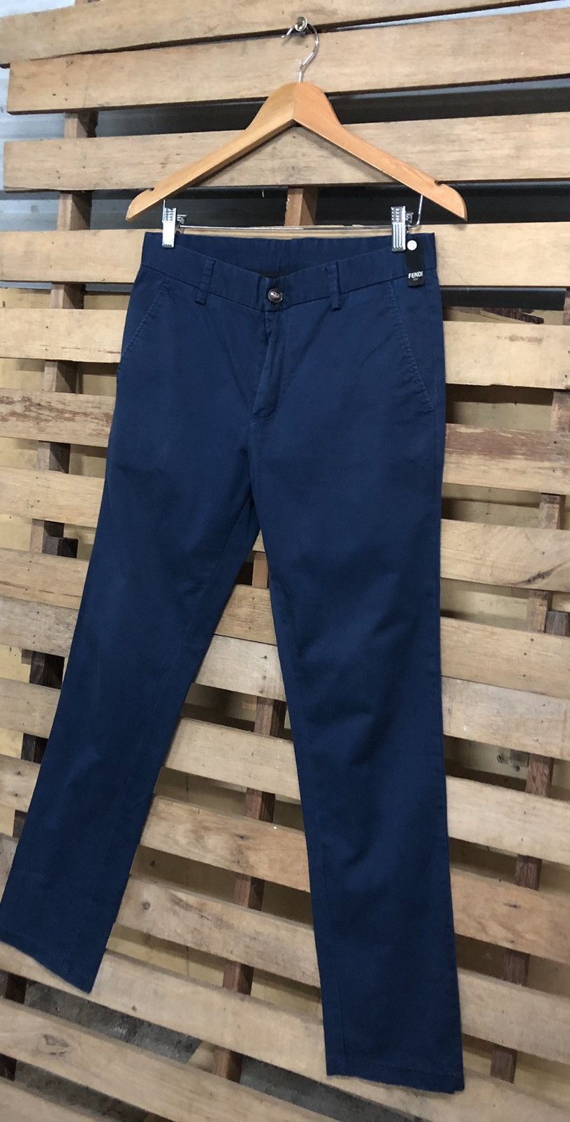 Fendi Fendi Trousers Casual Basic Logo Italy Made Size US 31 - 4 Thumbnail