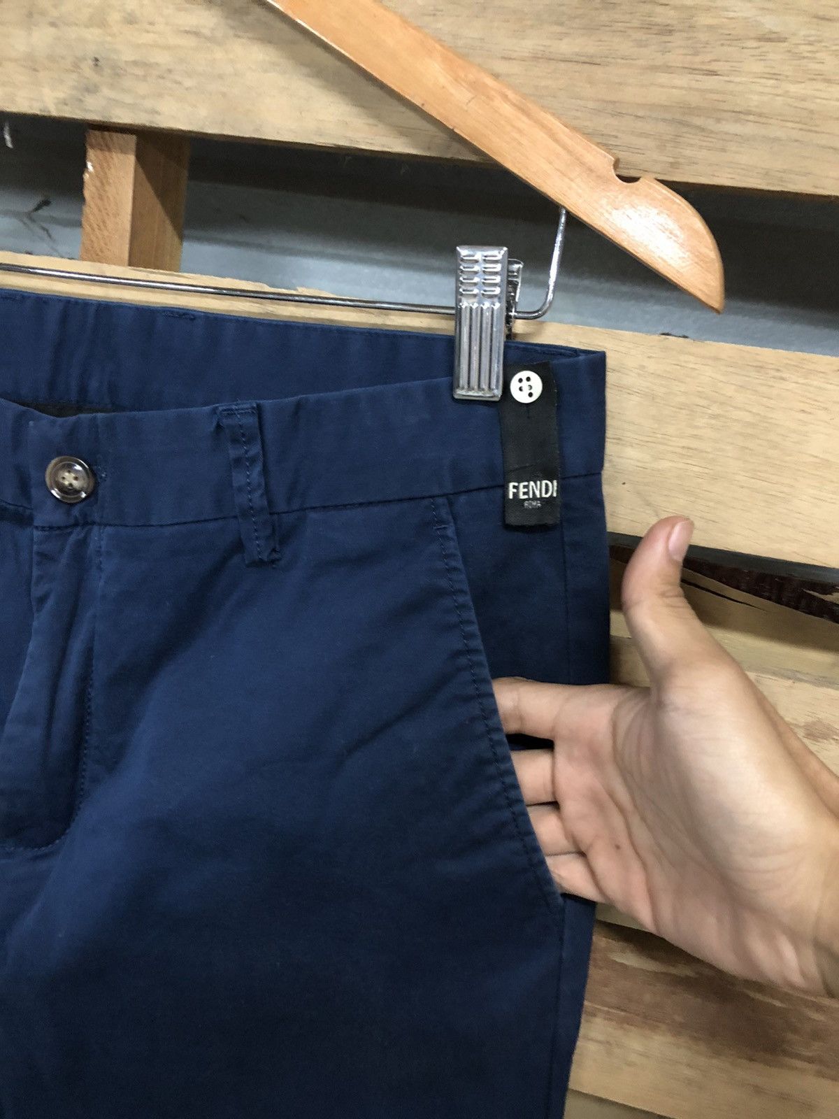 Fendi Fendi Trousers Casual Basic Logo Italy Made Size US 31 - 11 Thumbnail