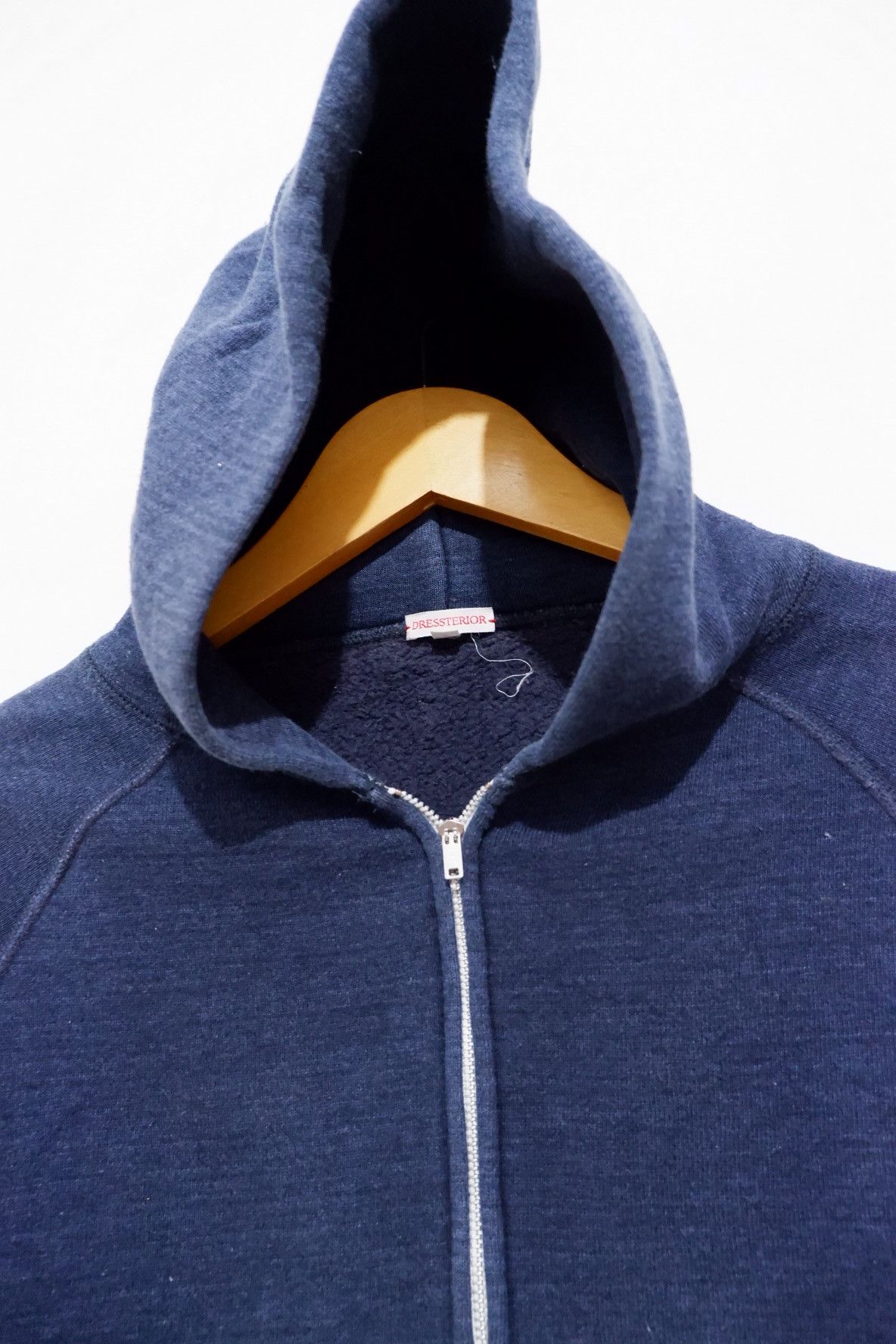 Japanese Brand Vintage Dressterior Loopwheeler Indigo Hoodie Size US S / EU 44-46 / 1 - 4 Thumbnail