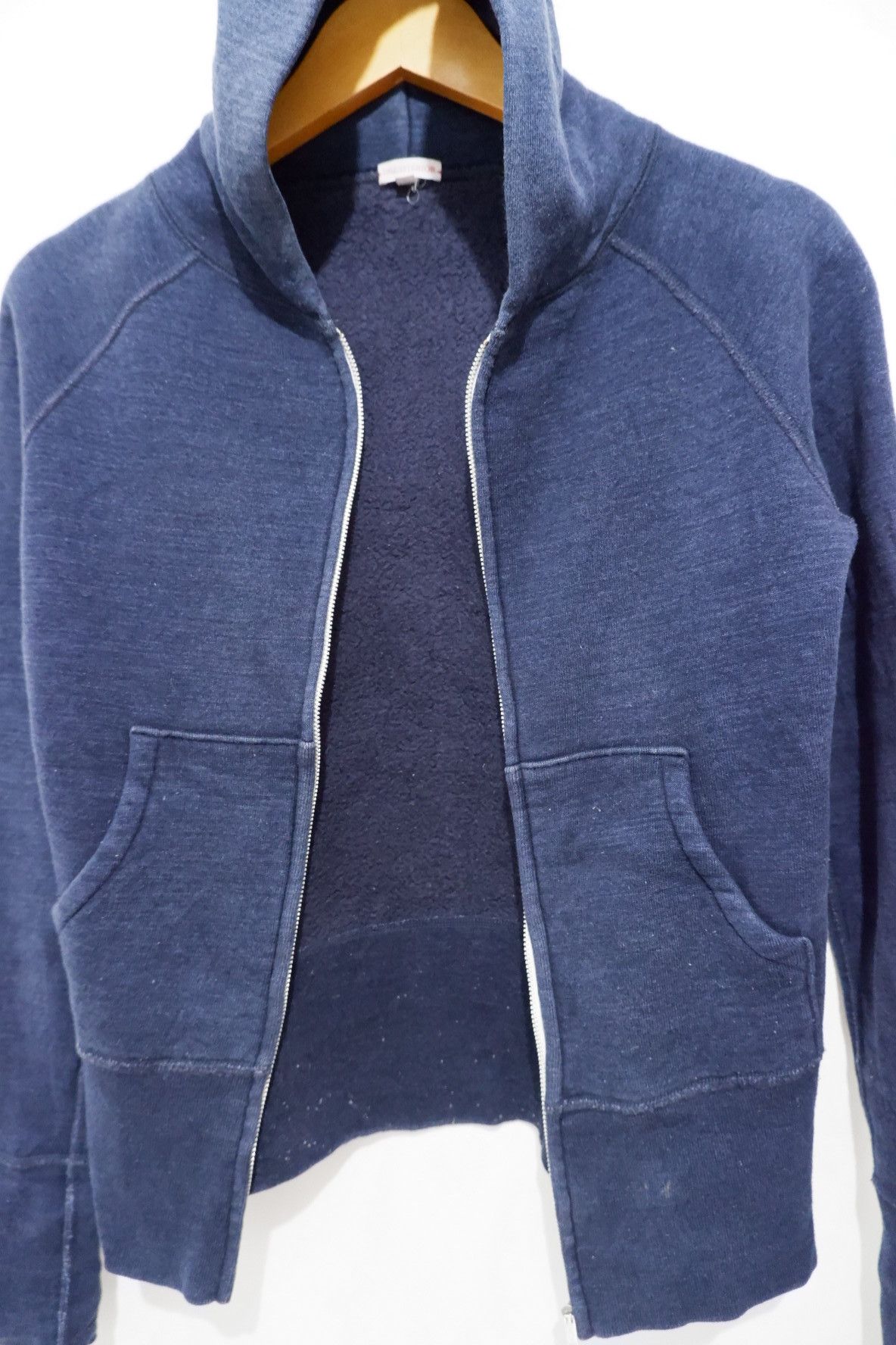 Japanese Brand Vintage Dressterior Loopwheeler Indigo Hoodie Size US S / EU 44-46 / 1 - 5 Thumbnail