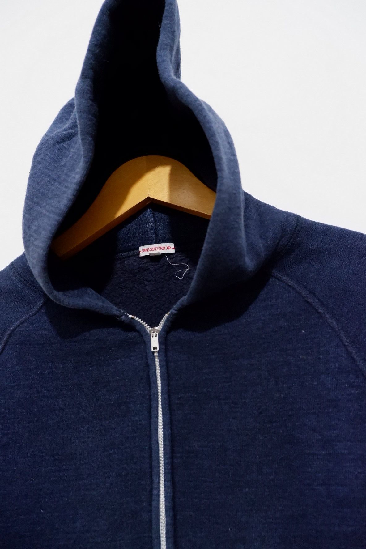 Japanese Brand Vintage Dressterior Loopwheeler Indigo Hoodie Size US S / EU 44-46 / 1 - 3 Thumbnail