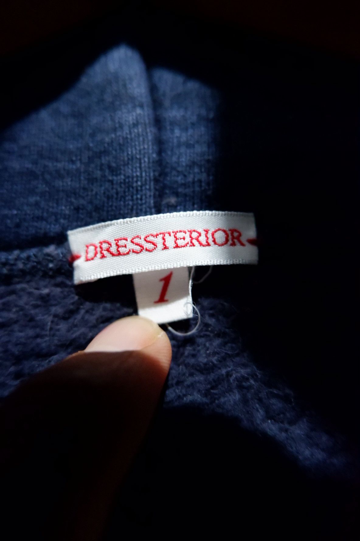 Japanese Brand Vintage Dressterior Loopwheeler Indigo Hoodie Size US S / EU 44-46 / 1 - 8 Thumbnail