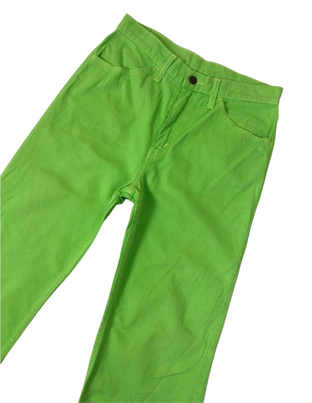 Levi's × Vintage 🔥 Vintage Levis 518-1050 White Tags Green Pants Size US 28 / EU 44 - 5 Thumbnail