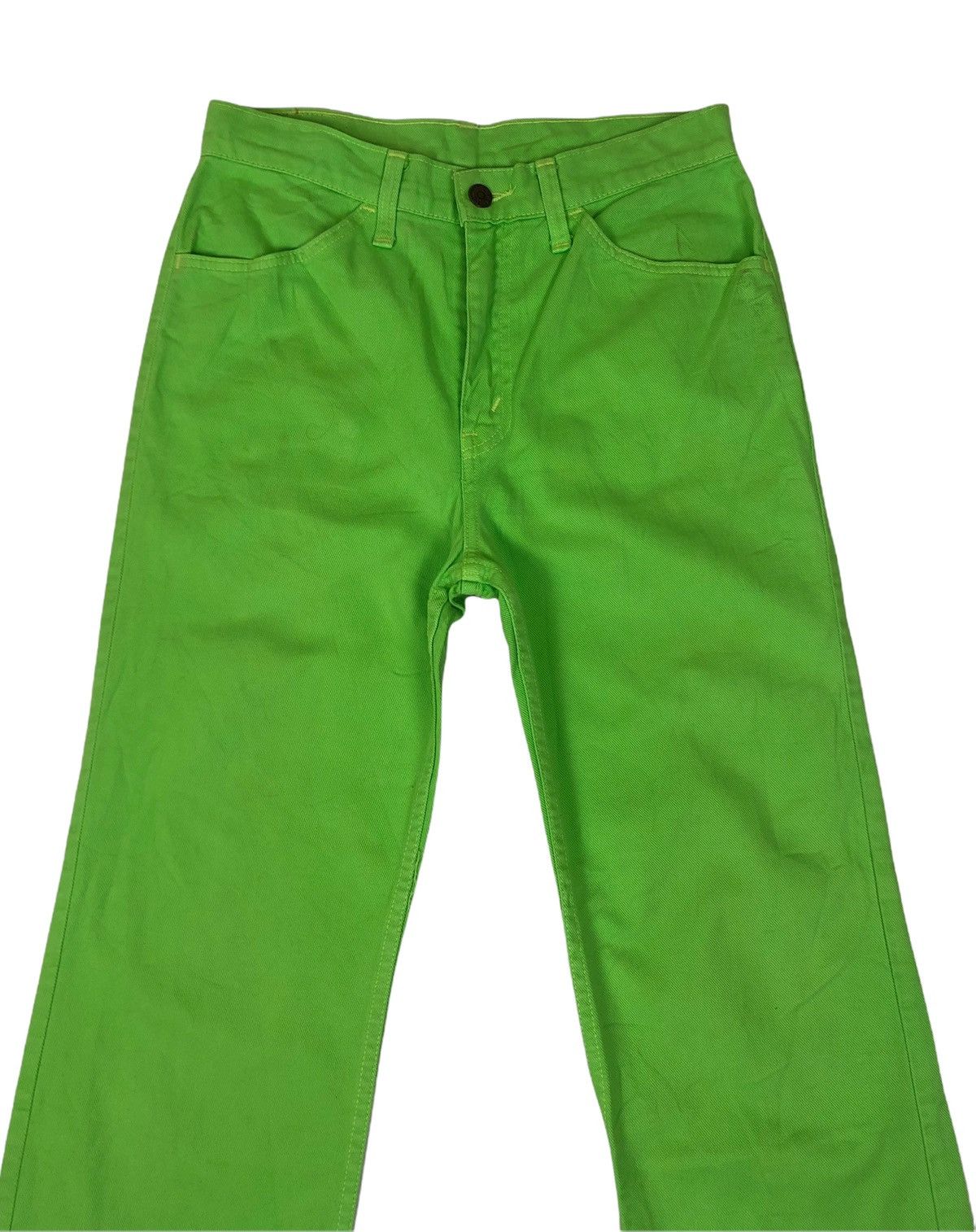 Levi's × Vintage 🔥 Vintage Levis 518-1050 White Tags Green Pants Size US 28 / EU 44 - 3 Thumbnail