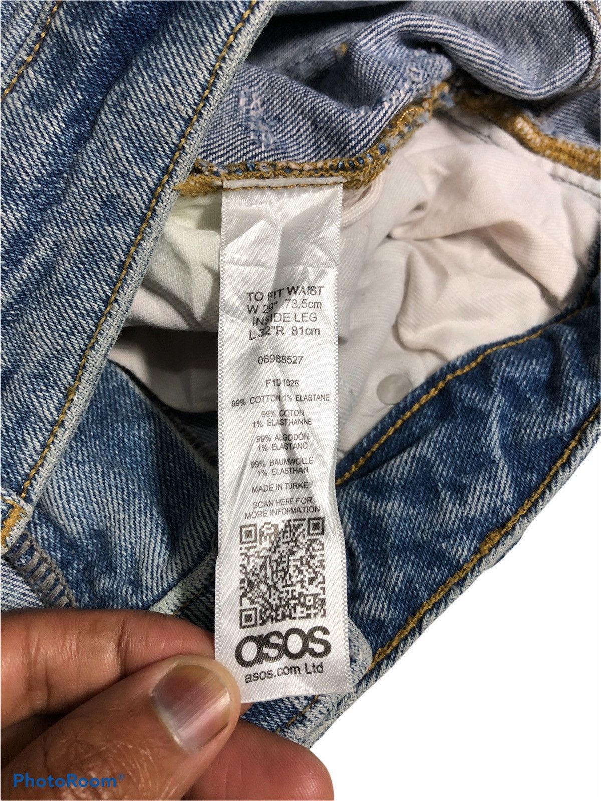Asos × Bleach × Japanese Brand ASOS Bleach Distressed Denim Size US 28 / EU 44 - 6 Thumbnail