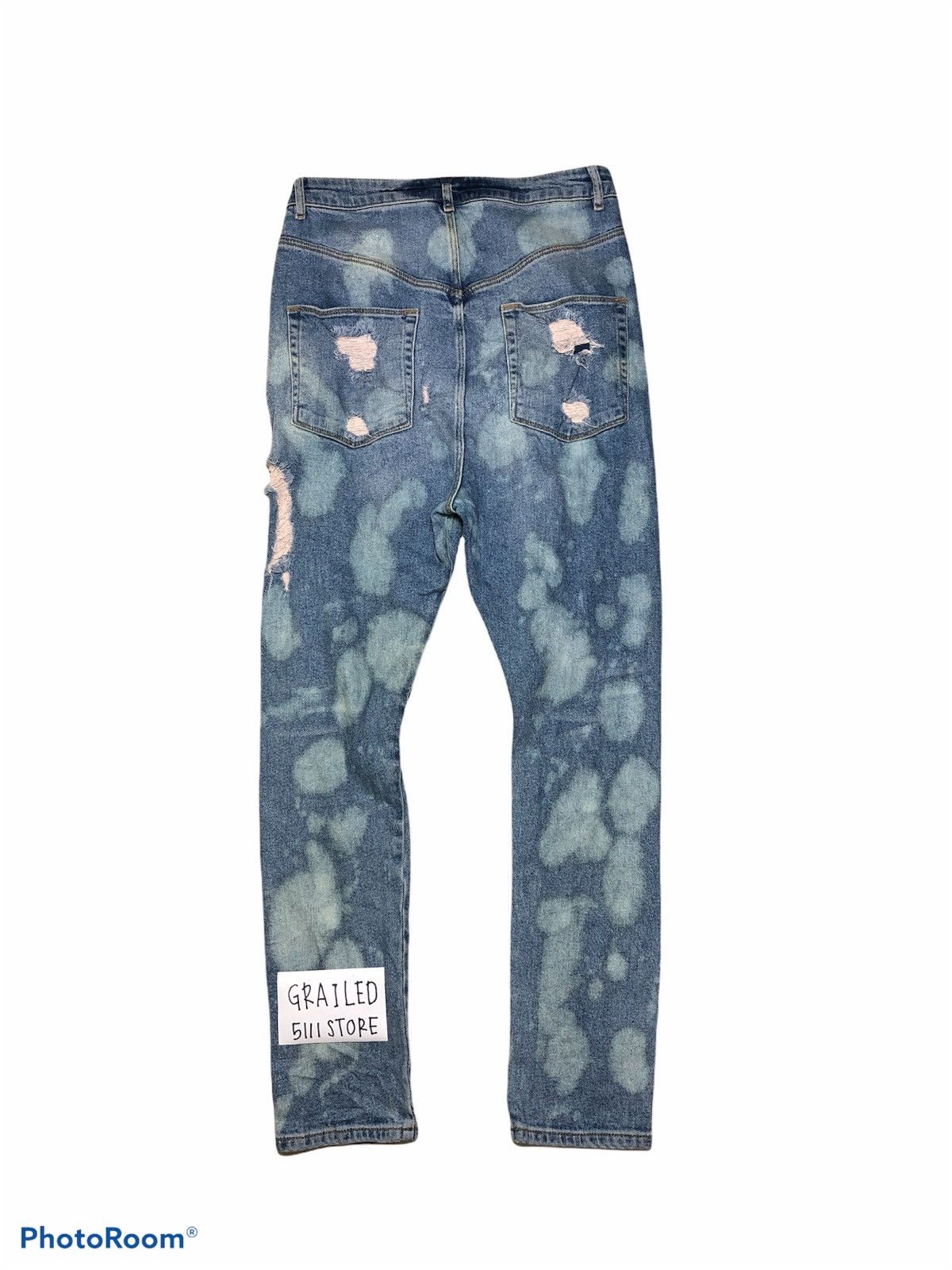 Asos × Bleach × Japanese Brand ASOS Bleach Distressed Denim Size US 28 / EU 44 - 2 Thumbnail