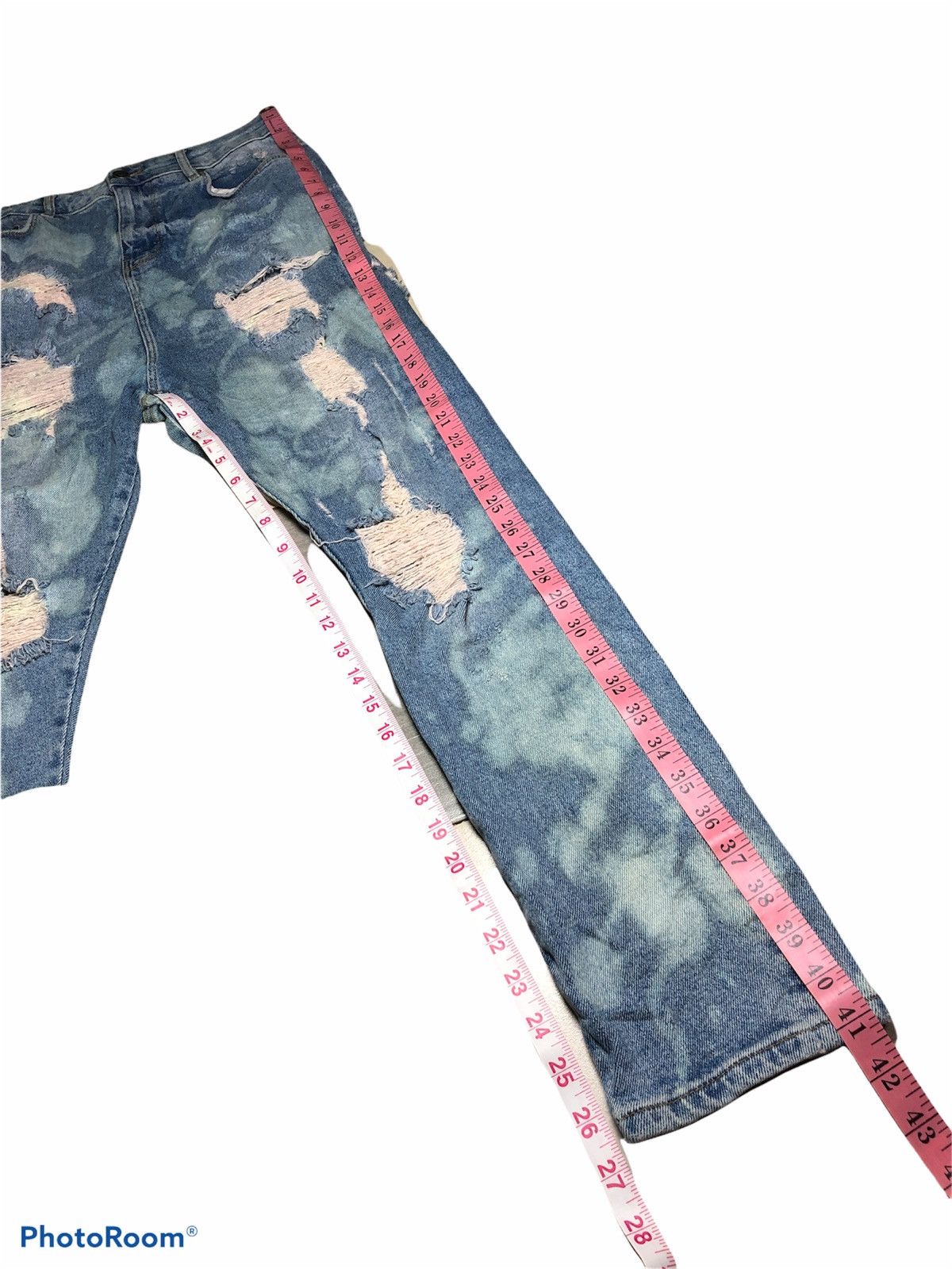 Asos × Bleach × Japanese Brand ASOS Bleach Distressed Denim Size US 28 / EU 44 - 8 Thumbnail