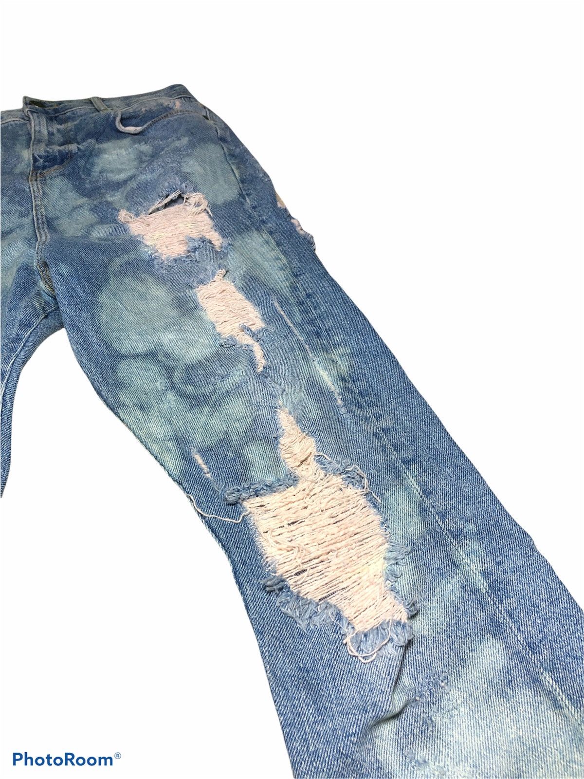 Asos × Bleach × Japanese Brand ASOS Bleach Distressed Denim Size US 28 / EU 44 - 3 Thumbnail