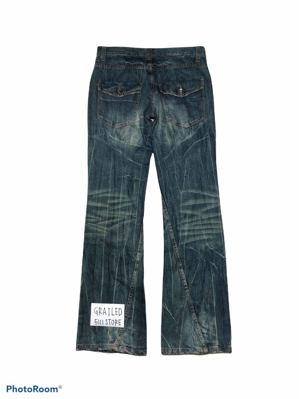 Japanese Brand FLARED⚡️⚡️TWIST DENIM BY ANTFUL JEANS Size US 31 - 2 Thumbnail