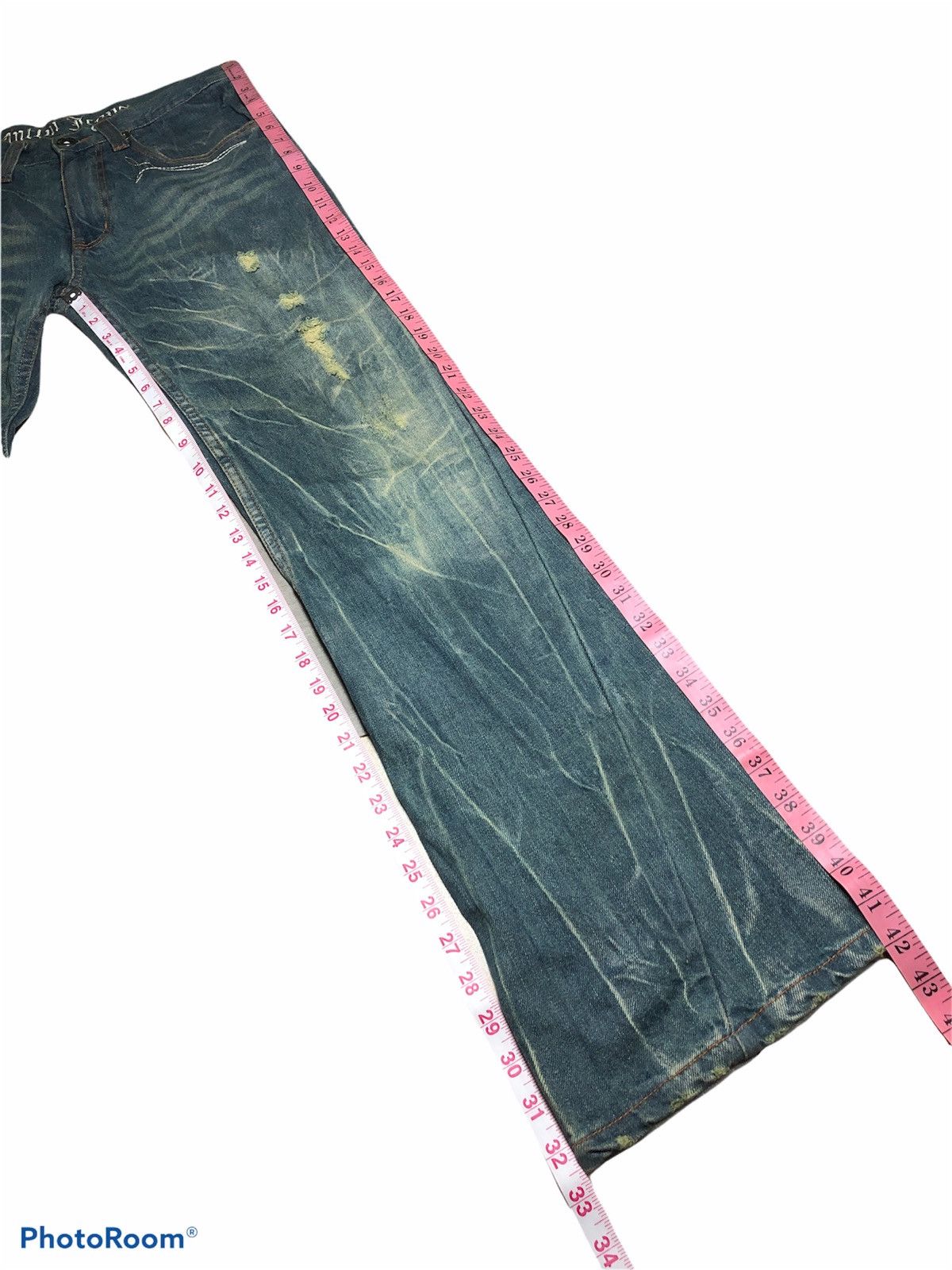 Japanese Brand FLARED⚡️⚡️TWIST DENIM BY ANTFUL JEANS Size US 31 - 7 Thumbnail