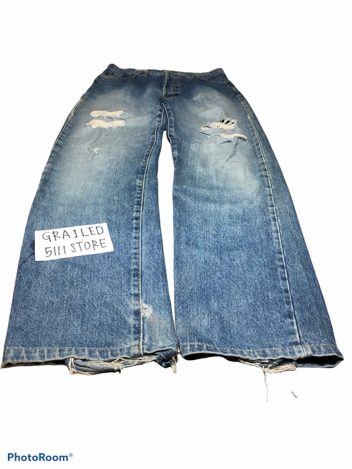 Paul Smith × Vintage VINTAGE Paul Smith Distressed Denim Size US 30 / EU 46 - 3 Thumbnail