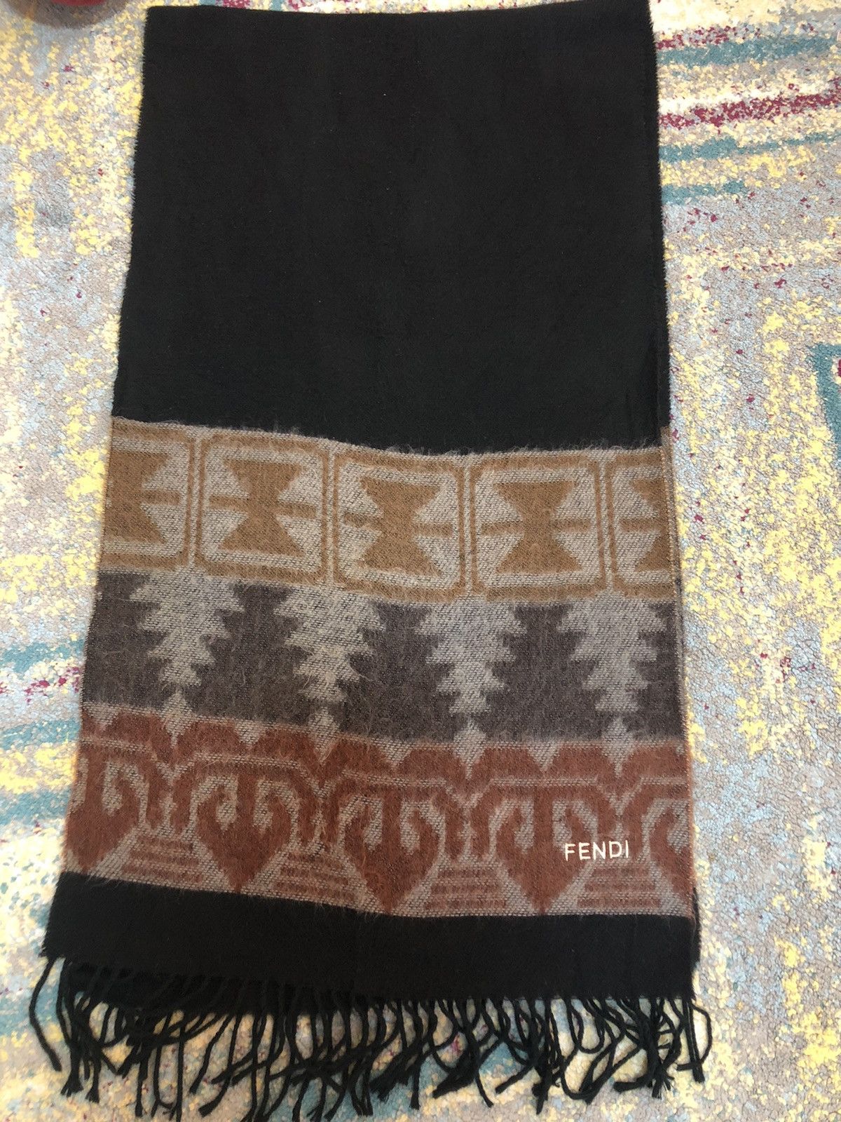 Fendi Fendi Wool Scarf Made In Italy Size ONE SIZE - 5 Thumbnail