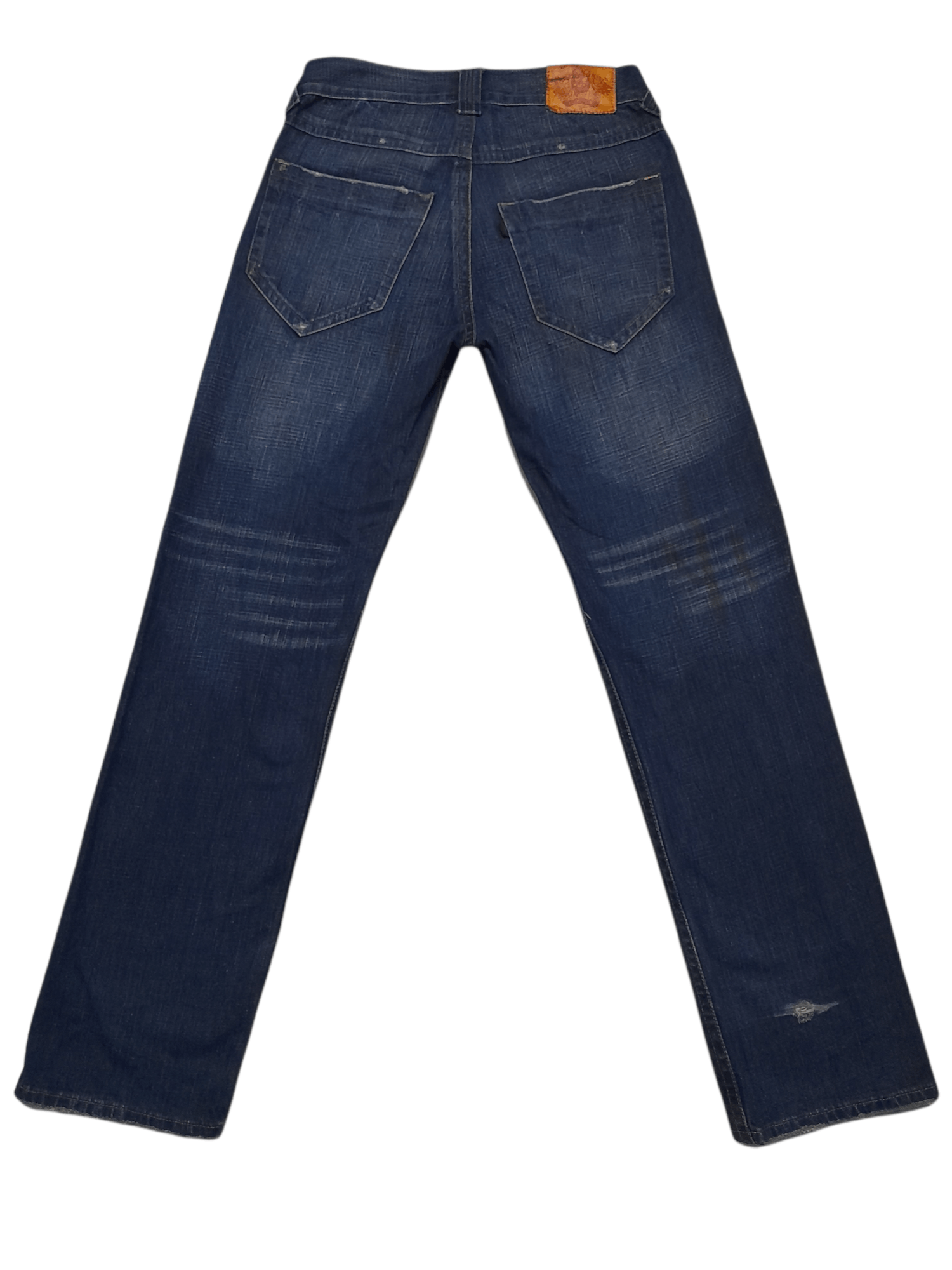Japanese Brand BS JAPAN AKUMA DEMON OSHIROIBABA DENIM DISRESSED (D602) Size US 32 / EU 48 - 1 Thumbnail