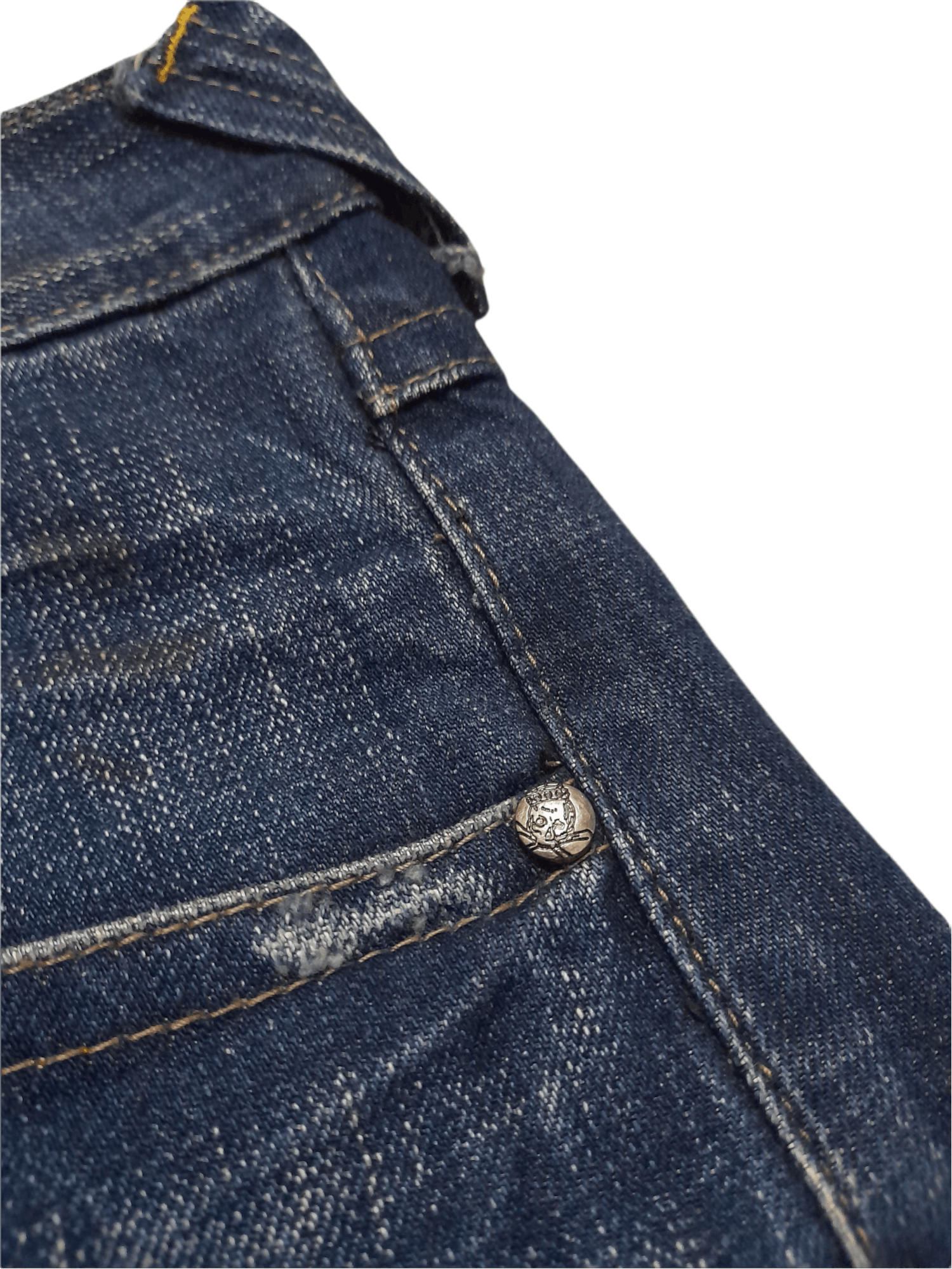 Japanese Brand BS JAPAN AKUMA DEMON OSHIROIBABA DENIM DISRESSED (D602) Size US 32 / EU 48 - 4 Thumbnail
