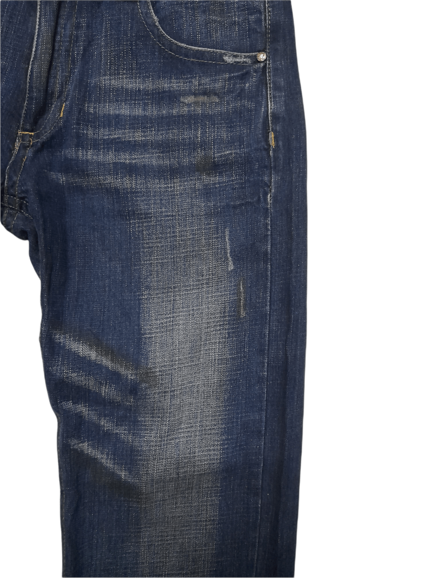Japanese Brand BS JAPAN AKUMA DEMON OSHIROIBABA DENIM DISRESSED (D602) Size US 32 / EU 48 - 6 Thumbnail