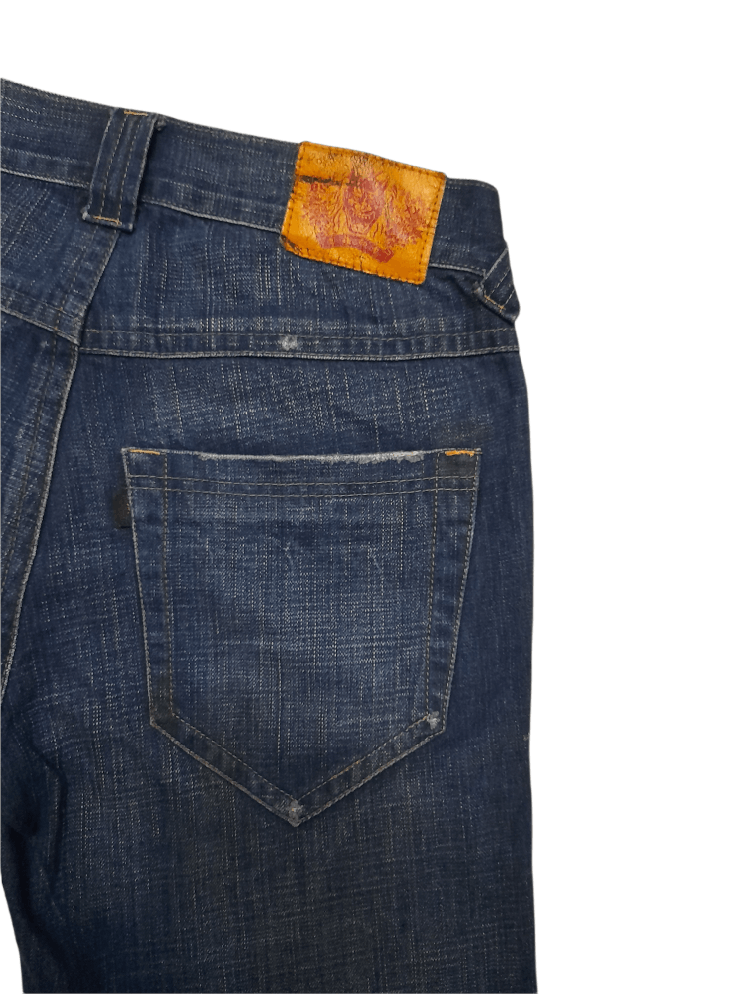 Japanese Brand BS JAPAN AKUMA DEMON OSHIROIBABA DENIM DISRESSED (D602) Size US 32 / EU 48 - 9 Thumbnail