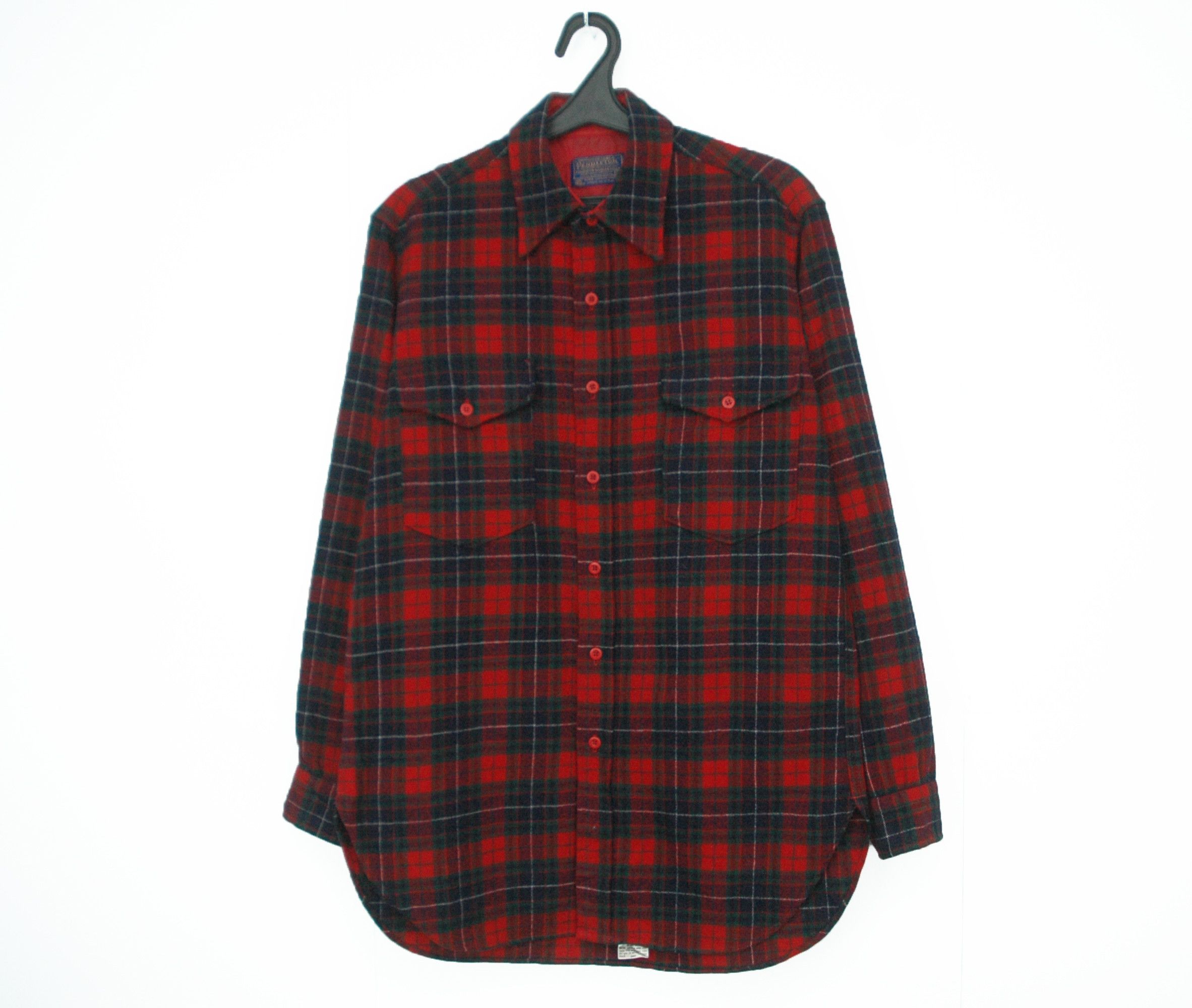 Pendleton Vintage 1960s PENDLETON Made in USA Checkered Wool Shirt Size US M / EU 48-50 / 2 - 1 Thumbnail