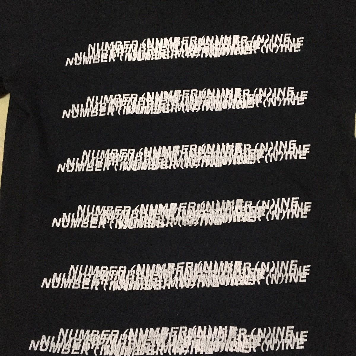 Number (N)ine Number (N)ine Logo Border Cut And Sew TShirt Size US L / EU 52-54 / 3 - 2 Thumbnail