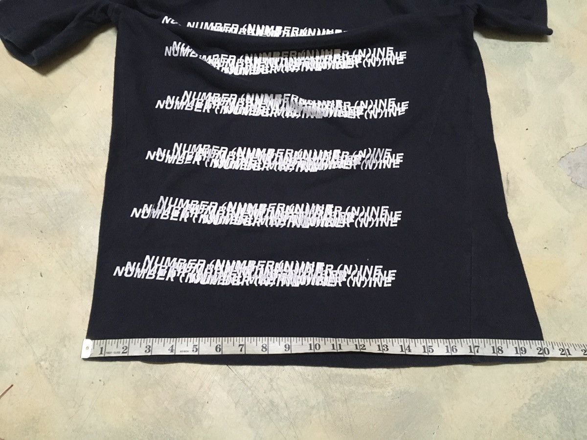 Number (N)ine Number (N)ine Logo Border Cut And Sew TShirt Size US L / EU 52-54 / 3 - 13 Thumbnail