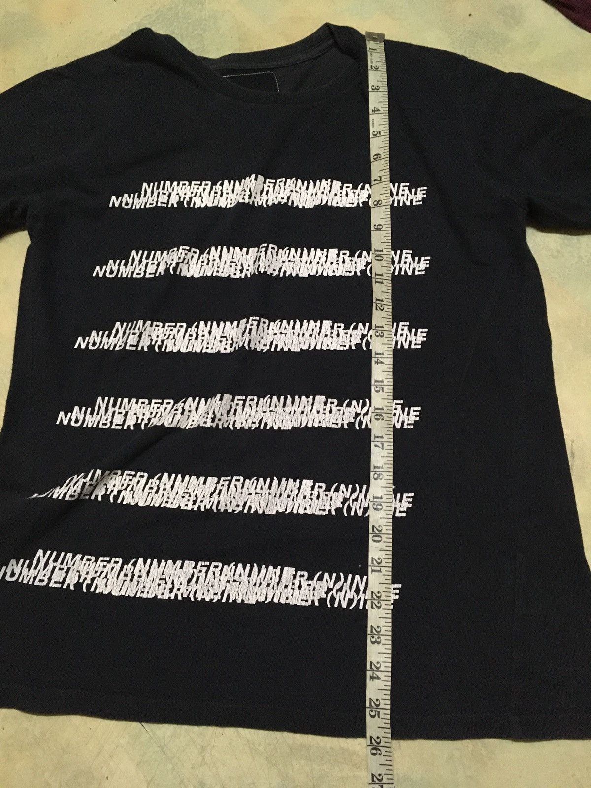 Number (N)ine Number (N)ine Logo Border Cut And Sew TShirt Size US L / EU 52-54 / 3 - 14 Thumbnail