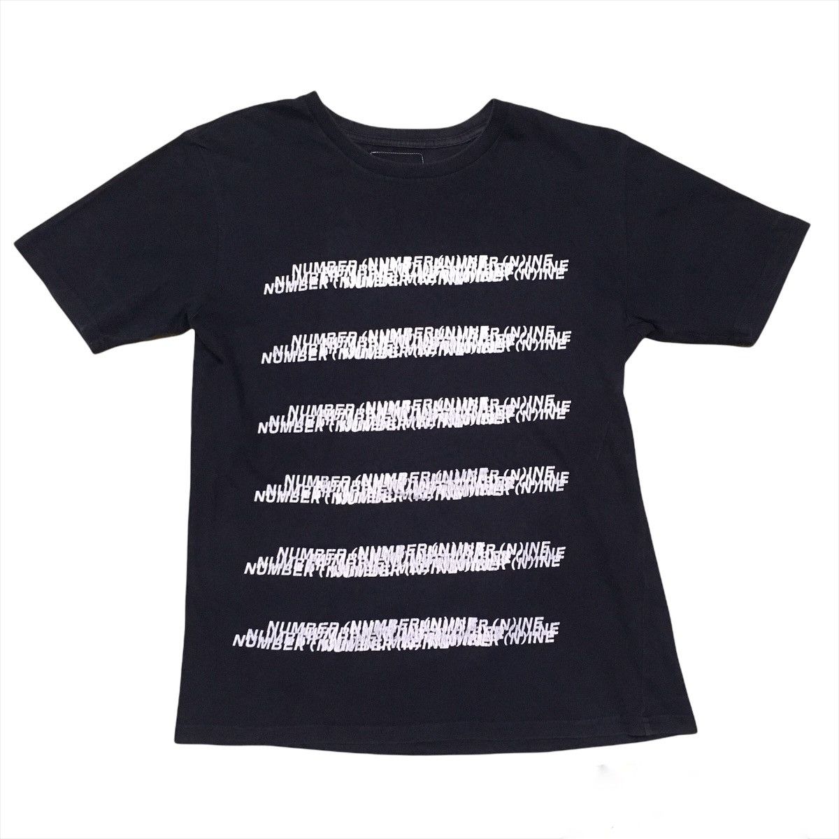Number (N)ine Number (N)ine Logo Border Cut And Sew TShirt Size US L / EU 52-54 / 3 - 1 Thumbnail