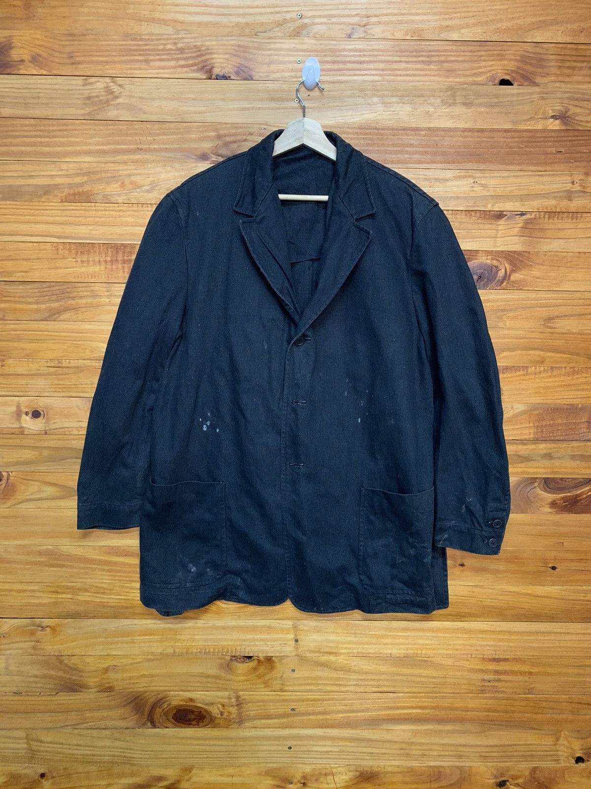 Yohji Yamamoto Vintage YS For Men Yohji Yamamoto Distress Overcoat Size US M / EU 48-50 / 2 - 1 Thumbnail