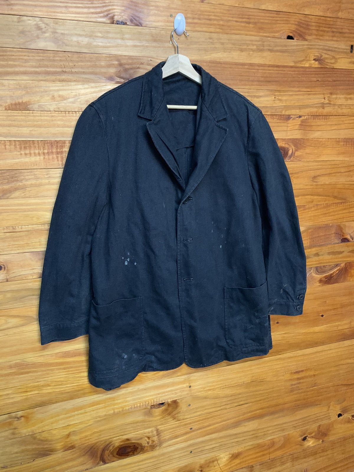 Yohji Yamamoto Vintage YS For Men Yohji Yamamoto Distress Overcoat Size US M / EU 48-50 / 2 - 2 Thumbnail