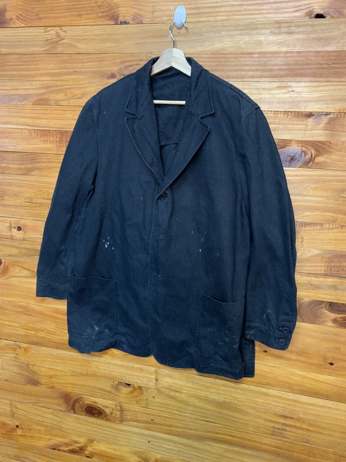 Yohji Yamamoto Vintage YS For Men Yohji Yamamoto Distress Overcoat Size US M / EU 48-50 / 2 - 3 Thumbnail