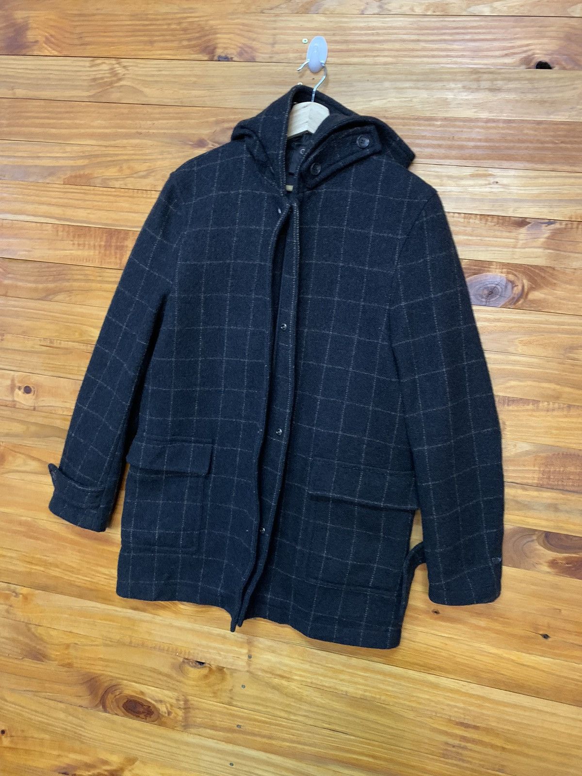 Japanese Brand Vintage Comme Ca Du Mode Checked Plaid Wool Jacket Size US M / EU 48-50 / 2 - 2 Thumbnail
