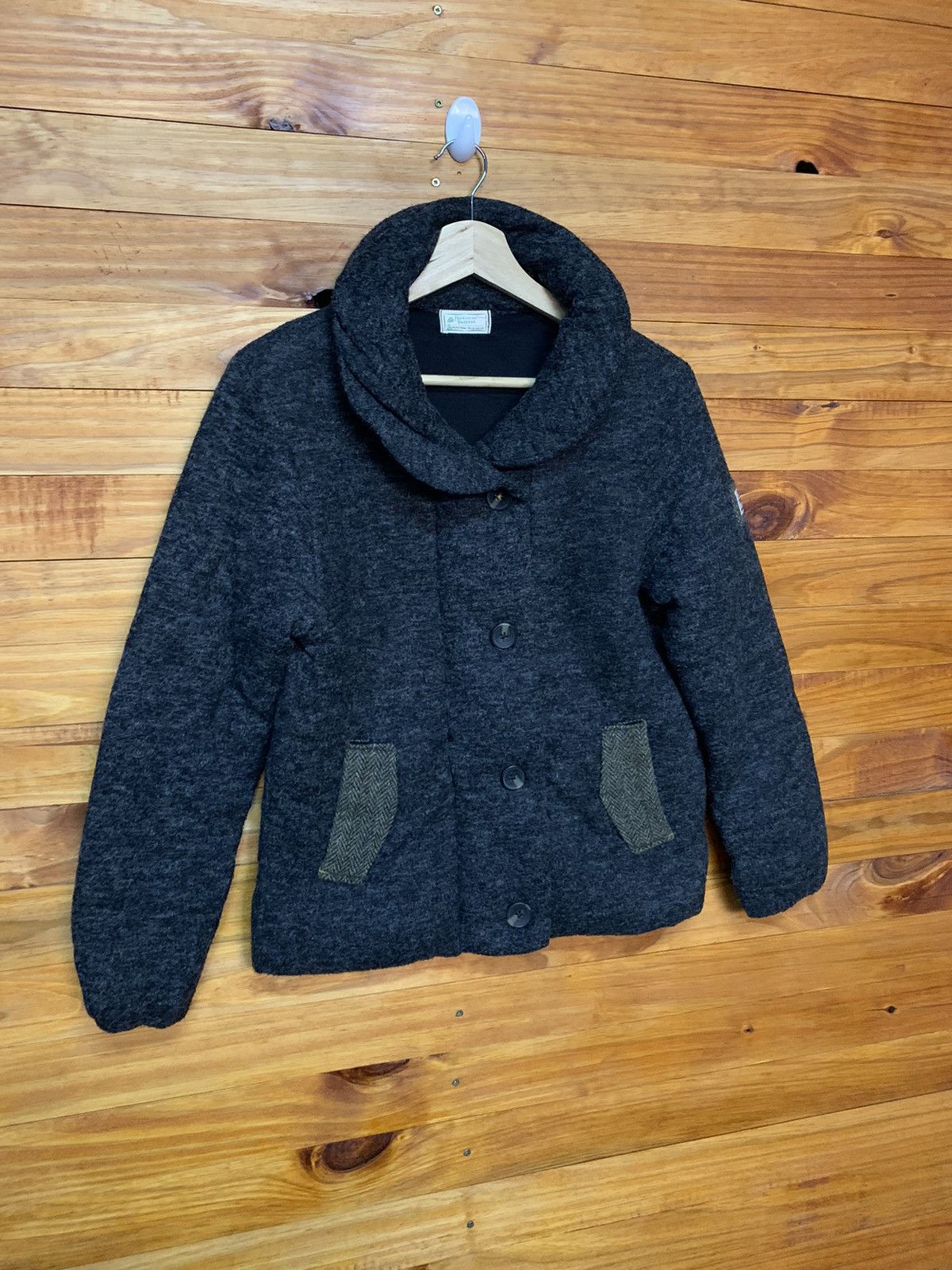 Harris Tweed × Japanese Brand Harris Tweed X Natural Palette Shawl Collar Wool Jacket Size US S / EU 44-46 / 1 - 2 Thumbnail