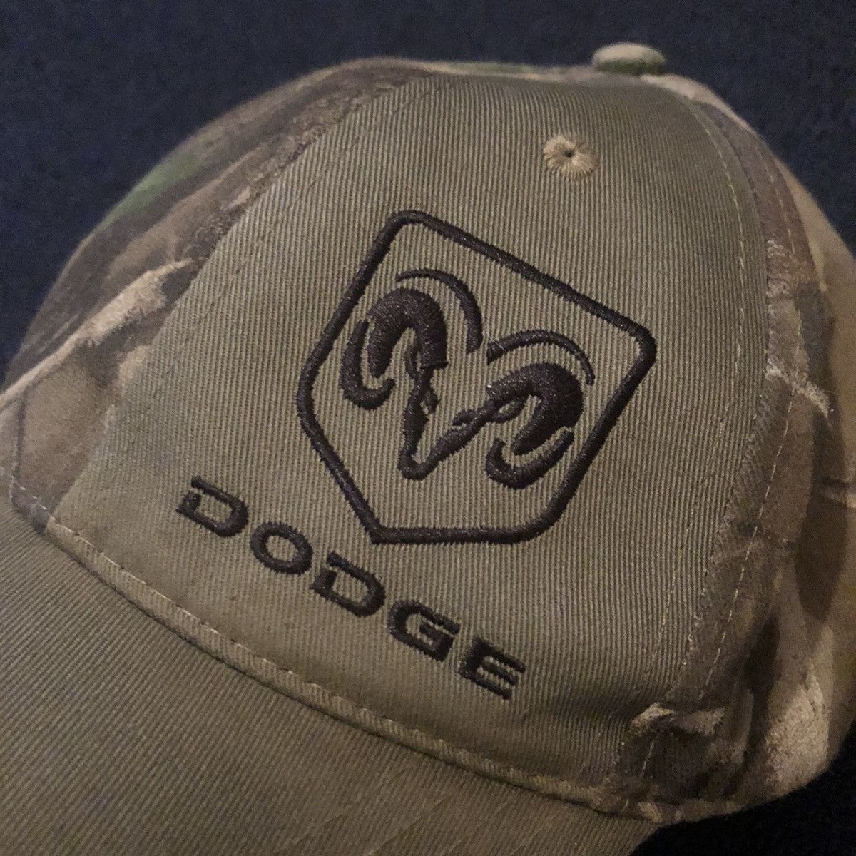 Chevrolet Vintage Dodge Ram Motorsports Woodland Camo Baseball Hat Cap Size ONE SIZE - 3 Thumbnail