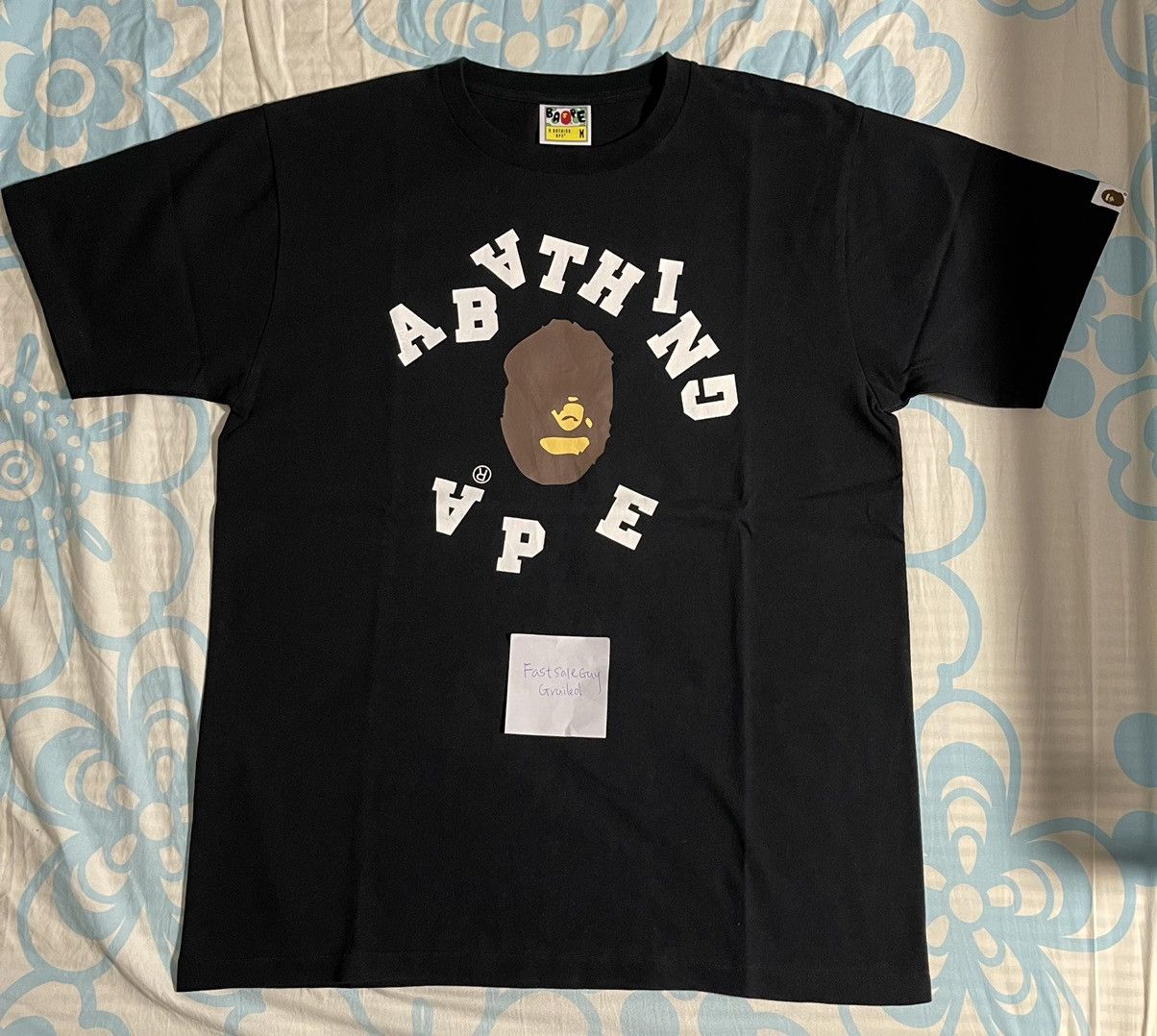 bathing ape college tee