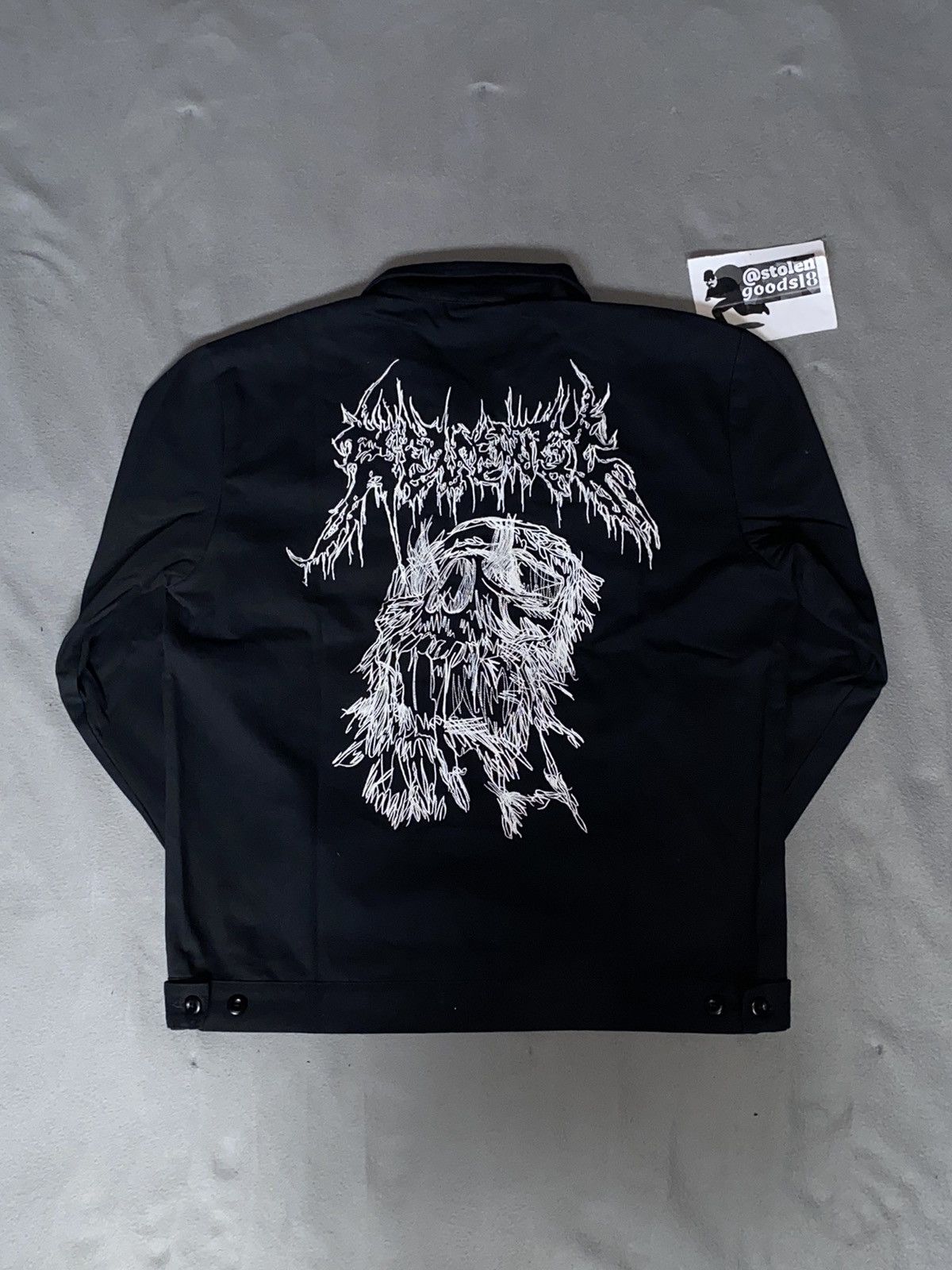 Revenge “SKULL” Embroidered Work Jacket.