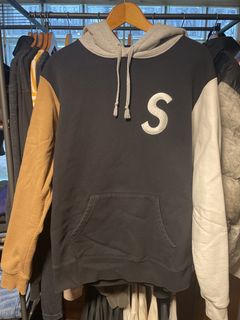 Supreme S Logo Colorblocked Hoodie | Grailed