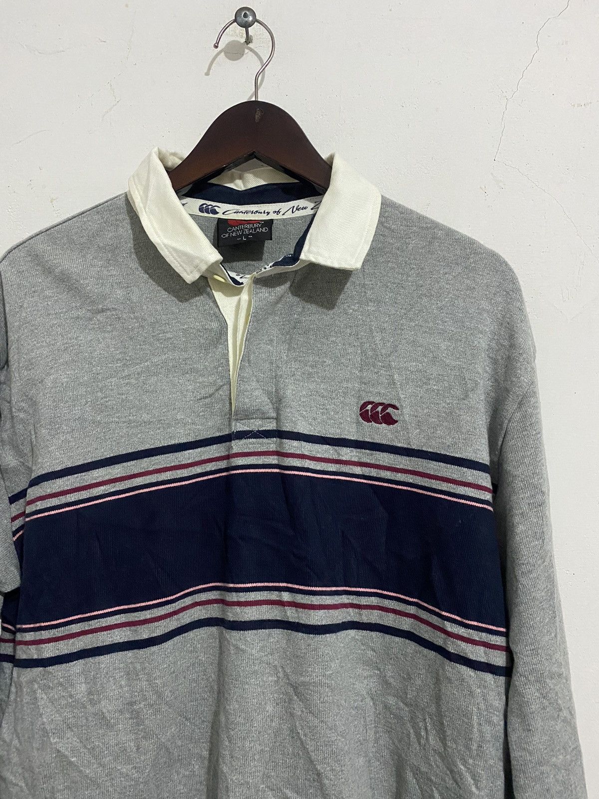Canterbury of New Zealand ❤️‍🔥LASTDROP❤️‍🔥Canterbury New Zealand Rugby Stripe LongSleeve Size US L / EU 52-54 / 3 - 3 Thumbnail